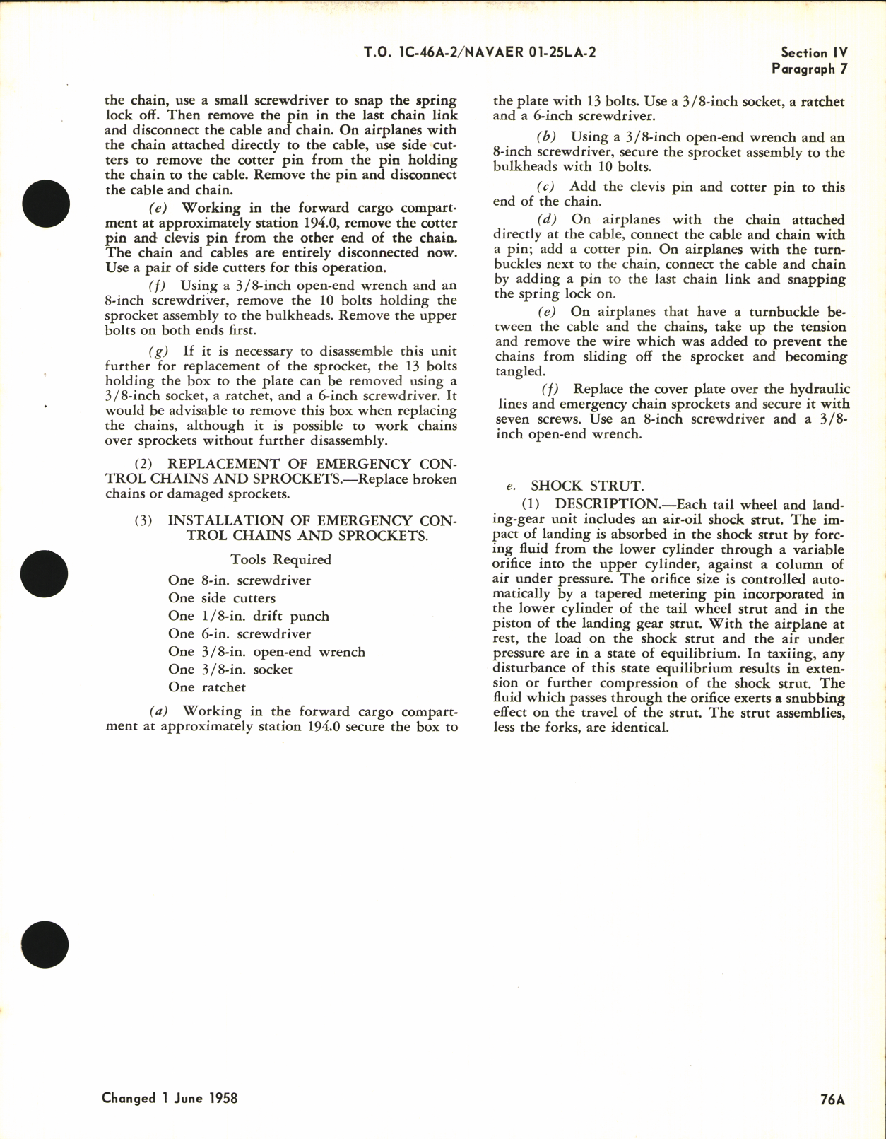 Sample page 7 from AirCorps Library document: Maintenance Instructions for C-46, ZC-46A, C-46D, C-46F, and R5C-1