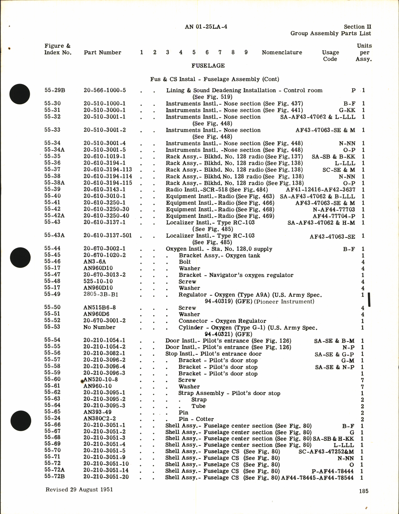 Sample page 5 from AirCorps Library document: Parts Catalog for C-46A, C-46D, and R5C-1