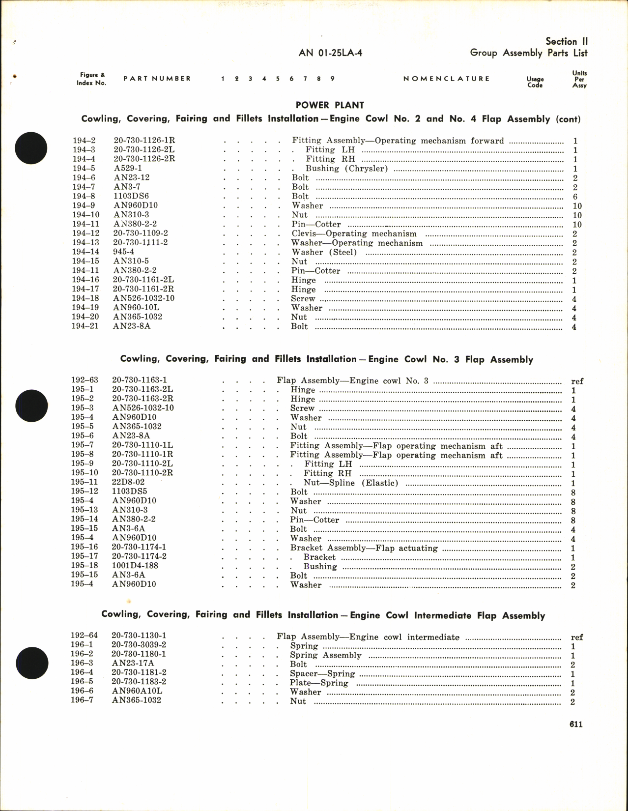 Sample page 7 from AirCorps Library document: Parts Catalog for C-46A, C-46D, and R5C-1