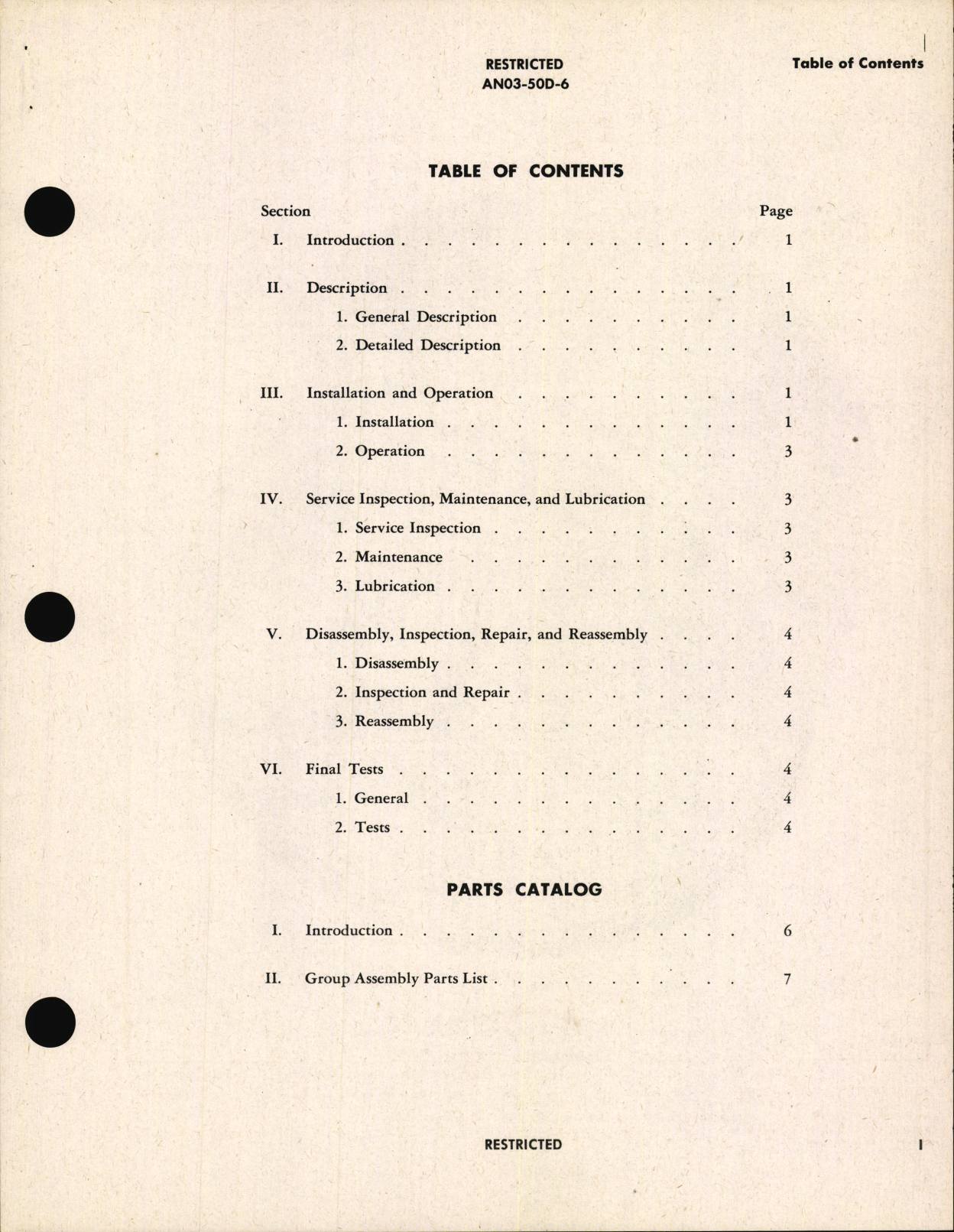 Sample page 3 from AirCorps Library document: Handbook of Instructions with Parts Catalog for Oxygen Pressure Signal Type G-1