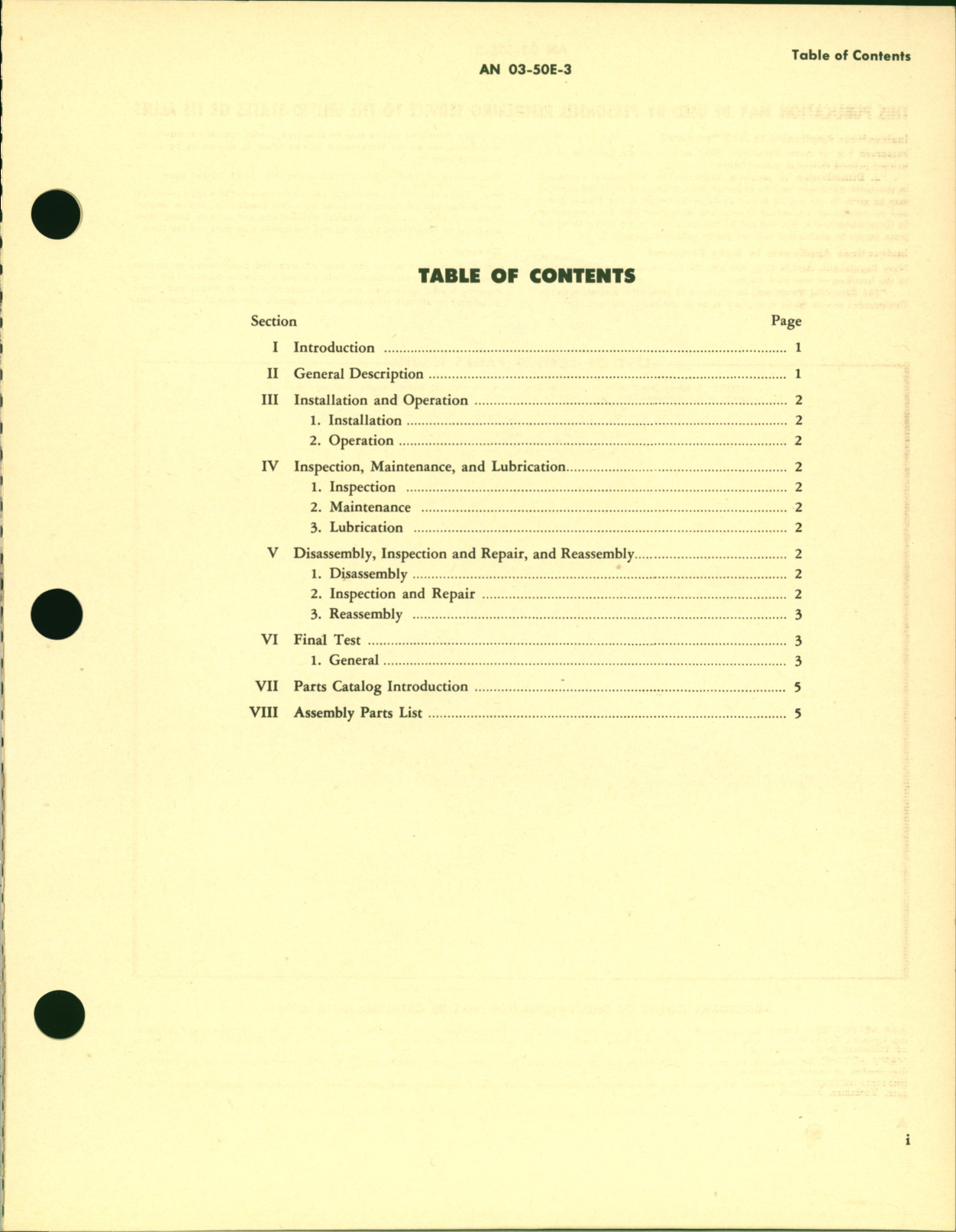 Sample page 3 from AirCorps Library document: Handbook of Instructions with Parts Catalog for Oxygen Line Valves Model 4352 Low Pressure