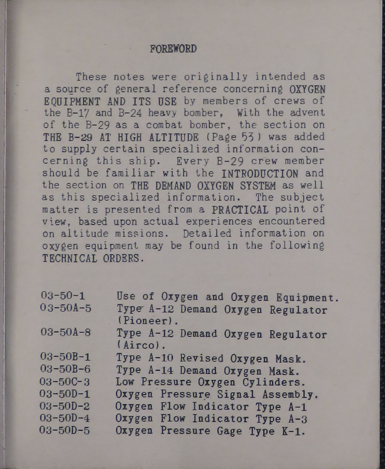 Sample page 3 from AirCorps Library document: Survival at Altitude for Heavy and Very Heavy Bomber Crews