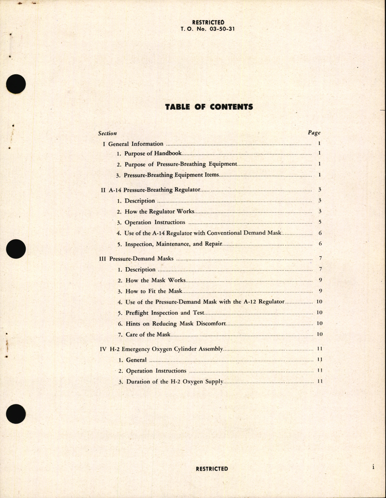 Sample page 3 from AirCorps Library document: Handbook on Pressure-Breathing Demand Oxygen Equipment