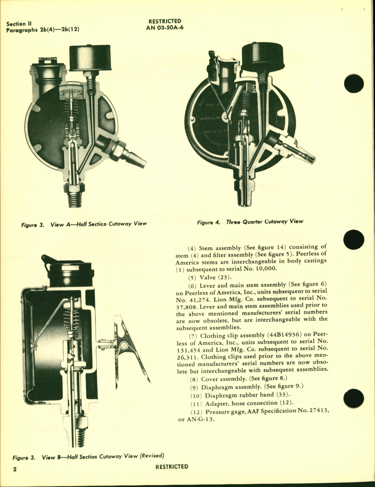 Sample page 7 from AirCorps Library document: Operation, Service and Overhaul Instructions with Parts Catalog for Portable Oxygen Demand Regulator Type A-13