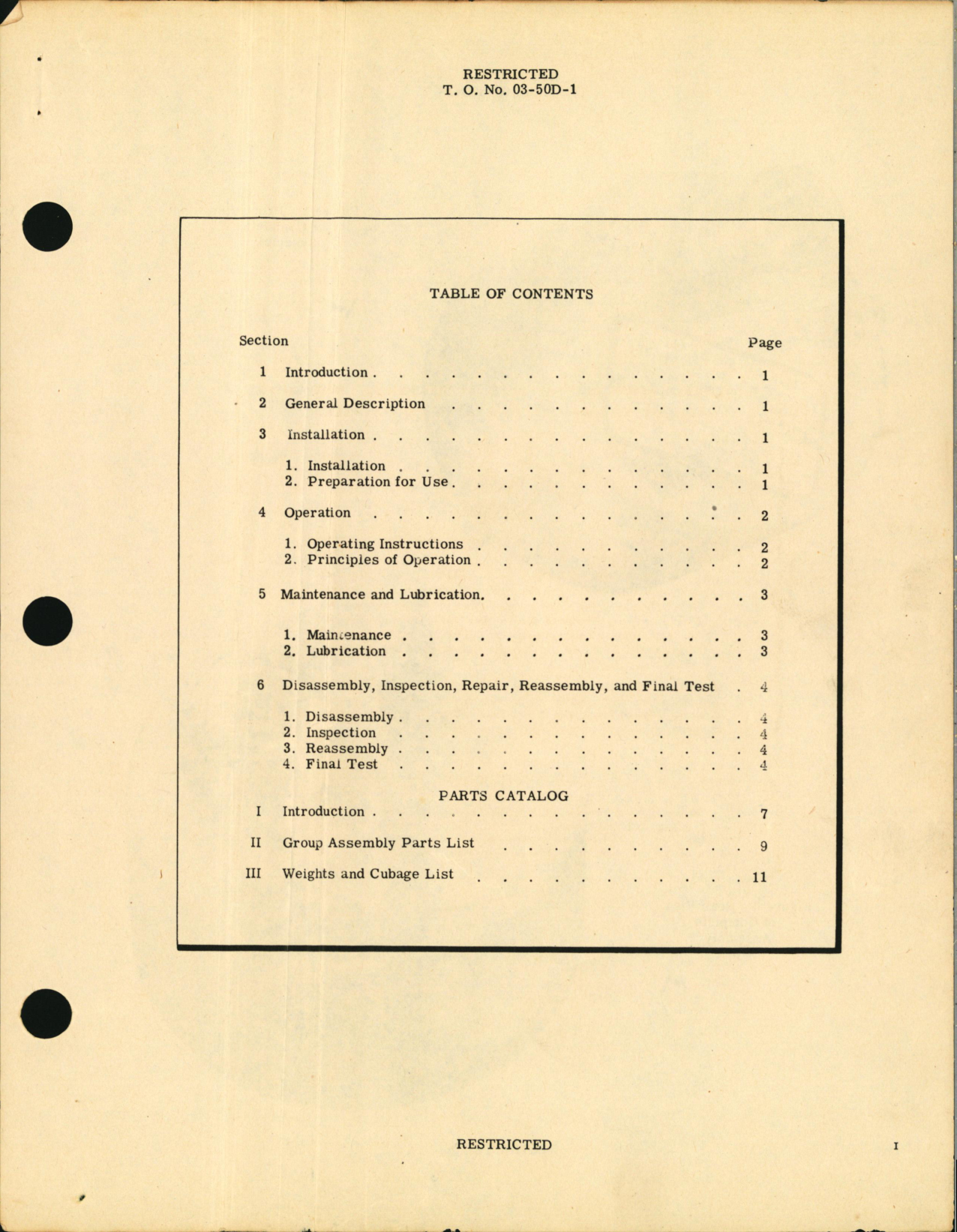 Sample page 5 from AirCorps Library document: Handbook of Instructions with Parts Catalog for Oxygen Pressure Signal Assembly