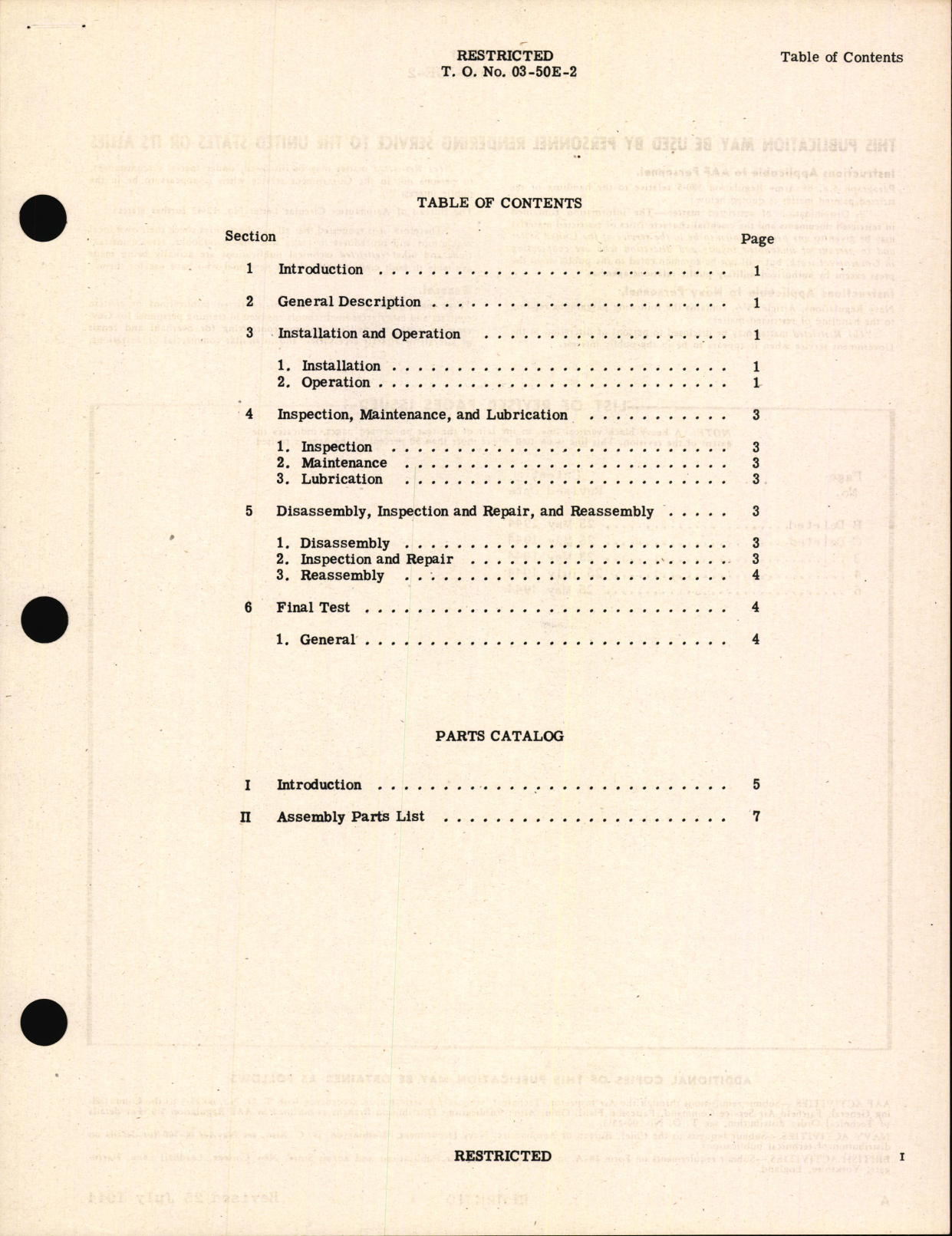 Sample page 3 from AirCorps Library document: Handbook of Instructions with Parts Catalog for Oxygen Line Valves Model 4353
