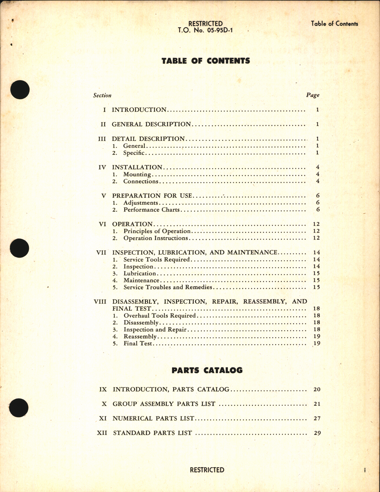 Sample page 3 from AirCorps Library document: Operation, Service and Overhaul Instructions with Parts Catalog for Demand Oxygen Regulator Test Stand Part No. OT-122D