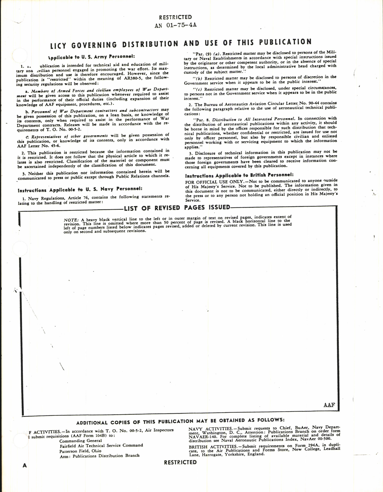 Sample page 5 from AirCorps Library document: Parts Catalog for P-38H, P-38J, P-38L, and F-5B Airplanes