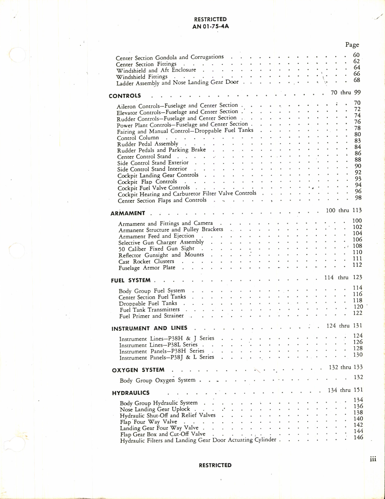 Sample page 8 from AirCorps Library document: Parts Catalog for P-38H, P-38J, P-38L, and F-5B Airplanes