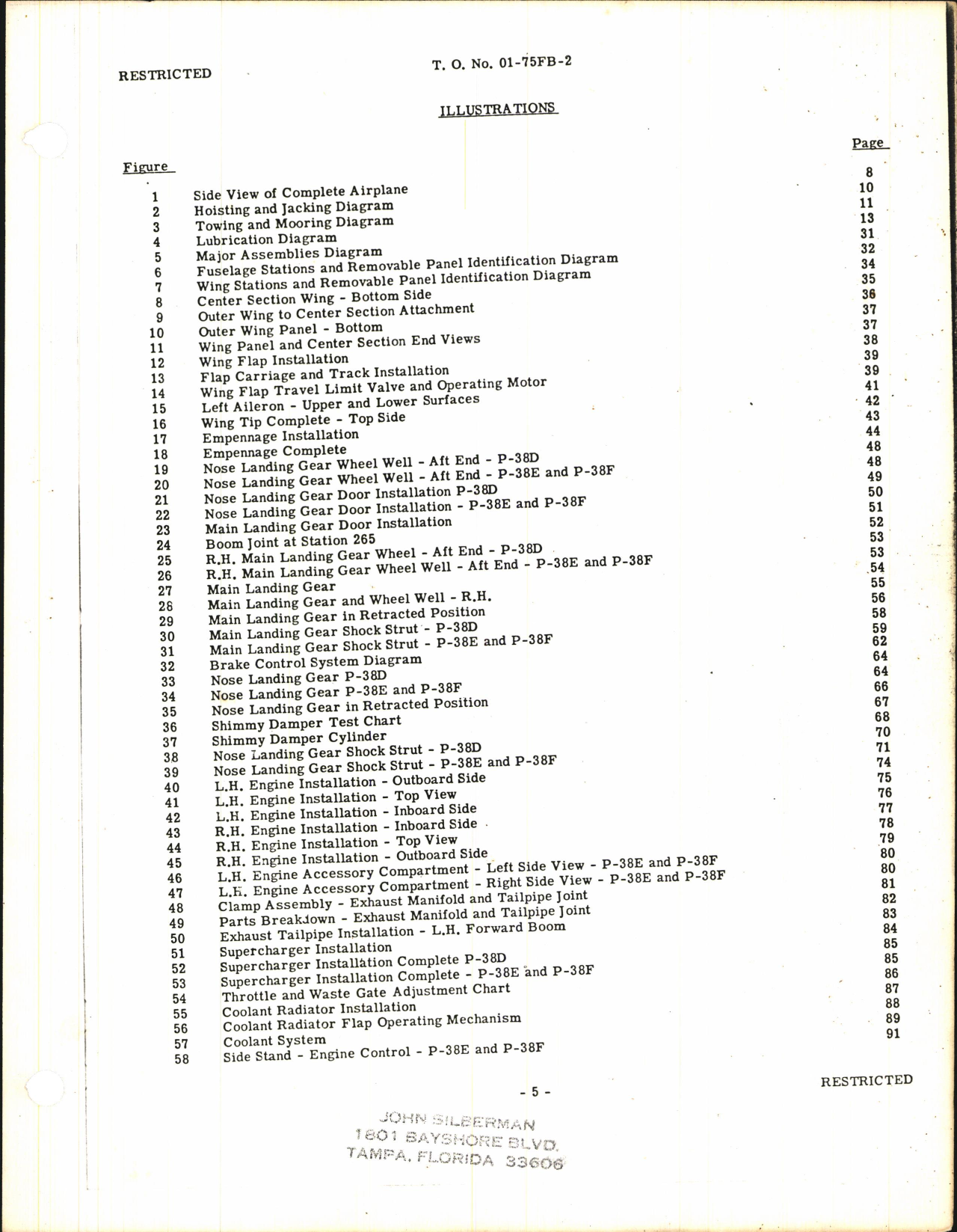 Sample page 7 from AirCorps Library document: Service Instructions for P-38D, E, F, F-1, and F-4 Airplanes