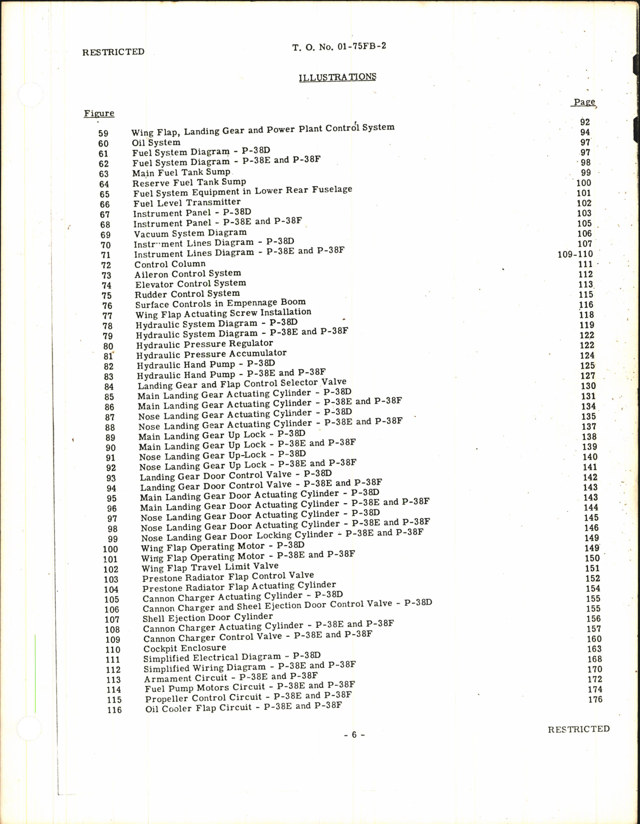 Sample page 8 from AirCorps Library document: Service Instructions for P-38D, E, F, F-1, and F-4 Airplanes