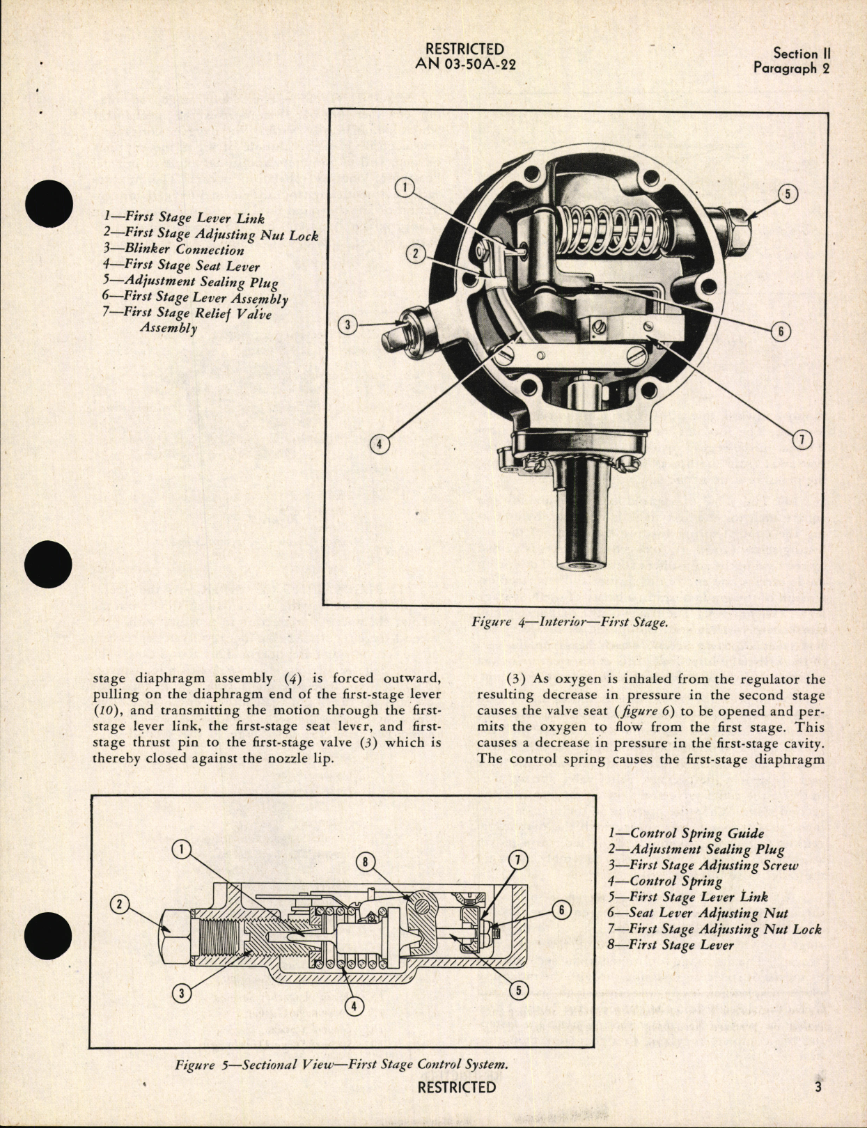 Sample page 7 from AirCorps Library document: Operation, Service and Overhaul Instructions for Pressure Breathing Diluter Demand Oxygen Regulator Type A-14