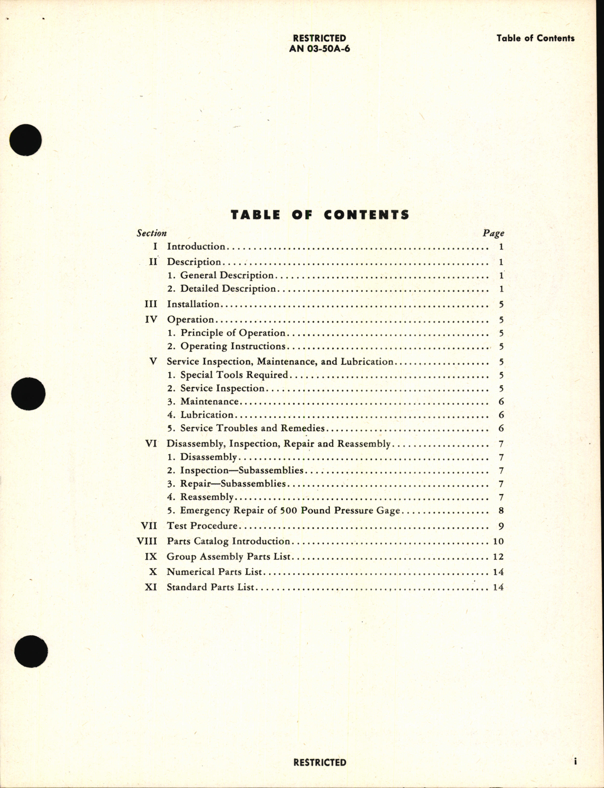 Sample page 3 from AirCorps Library document: Operation, Service and Overhaul Instructions with Parts Catalog for Portable Oxygen Demand Regulator Type A-13