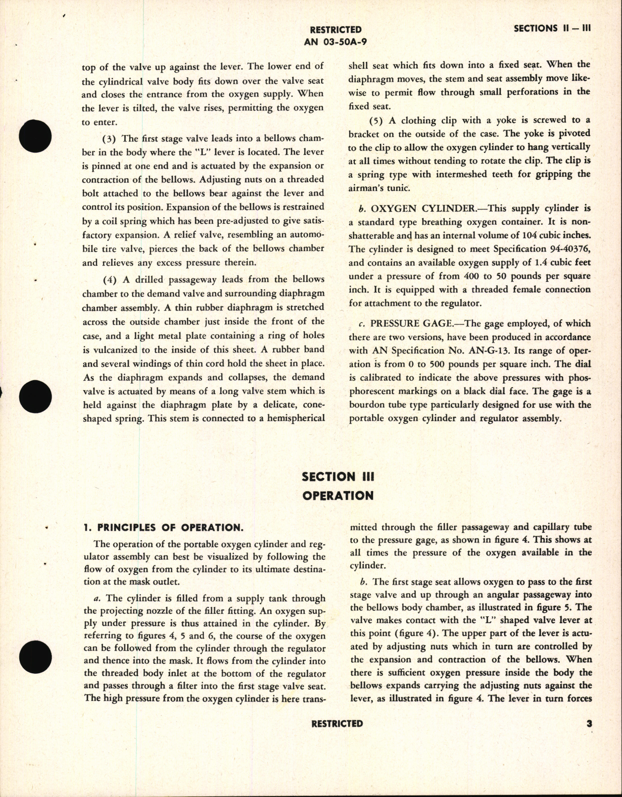 Sample page 7 from AirCorps Library document: Handbook of Instructions with Parts Catalog for Type A-13 Portable Oxygen Demand Regulator