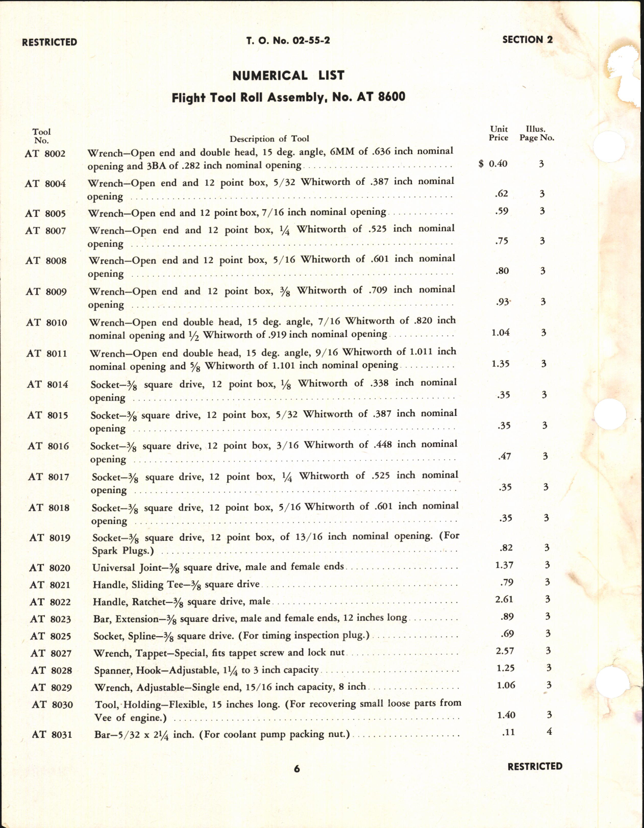 Sample page 8 from AirCorps Library document: Service Tool Catalog for Rolls-Royce Aircraft Engines