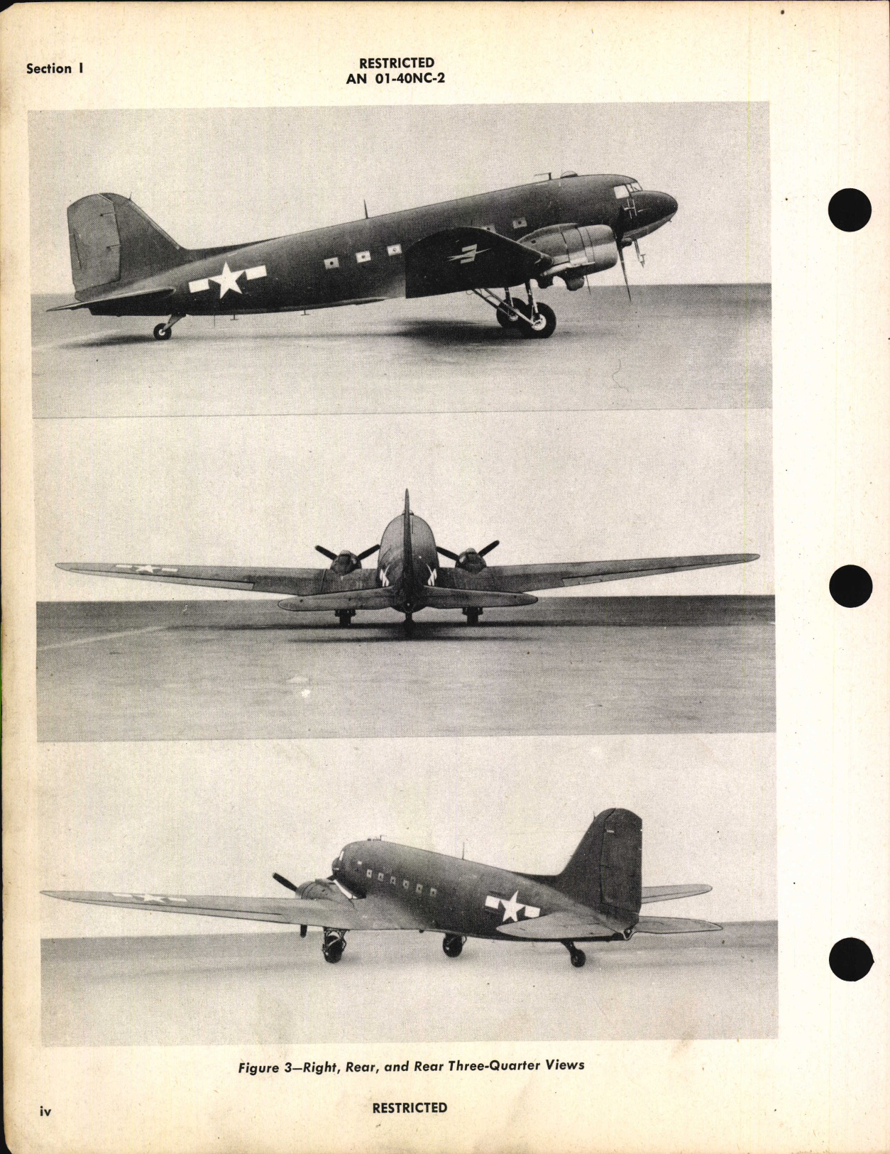 Sample page 6 from AirCorps Library document: Erection and Maintenance Instructions for C-47, C-47A, R4D-1, and R4D-5