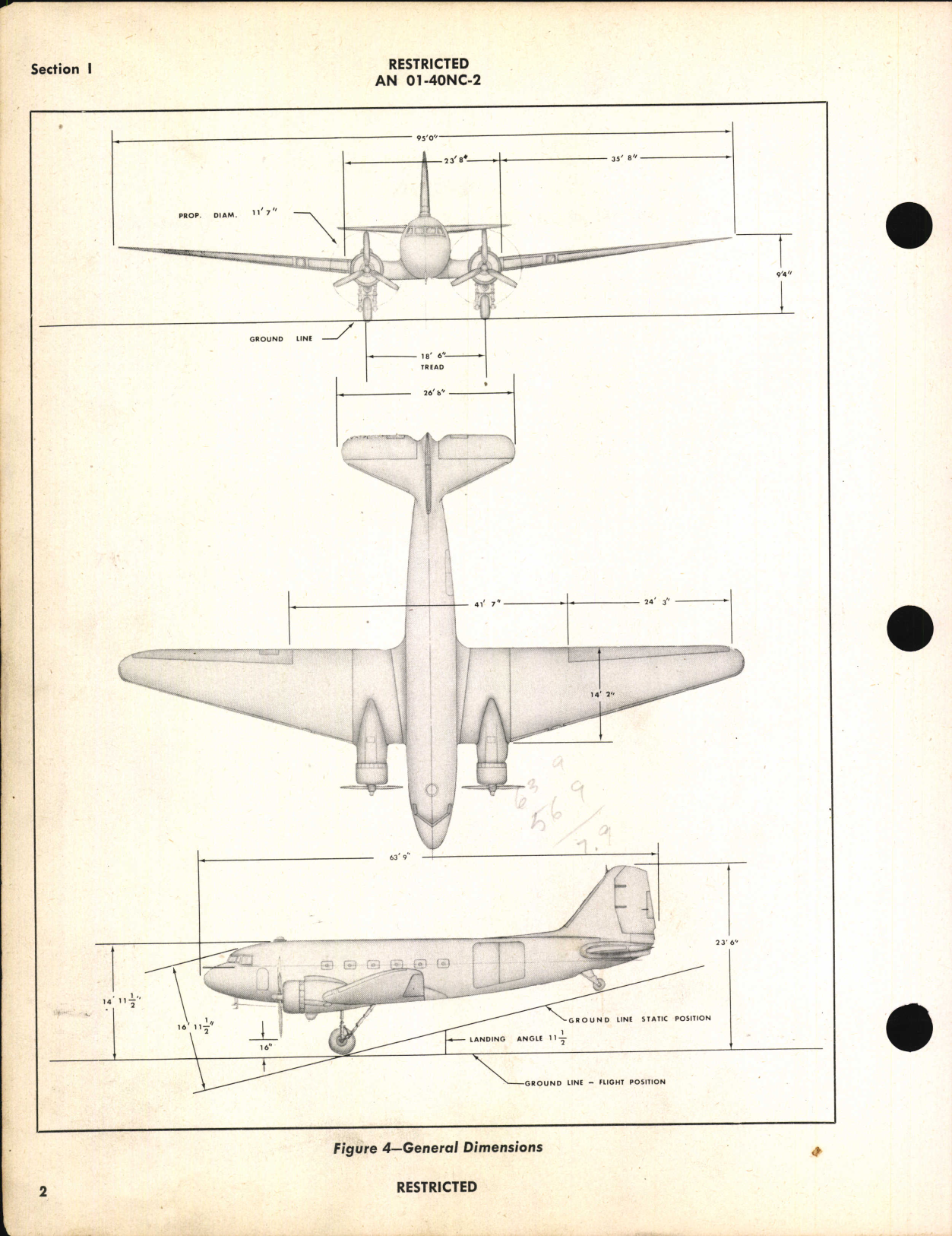 Sample page 8 from AirCorps Library document: Erection and Maintenance Instructions for C-47, C-47A, R4D-1, and R4D-5
