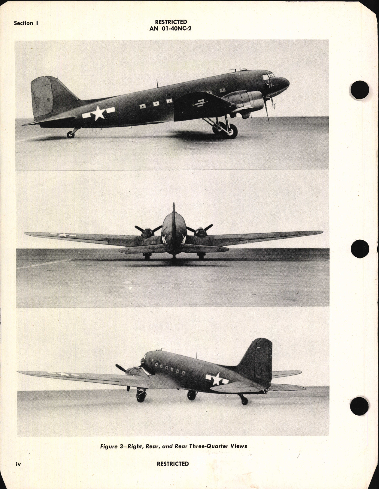 Sample page 6 from AirCorps Library document: Erection and Maintenance Instructions for C-47, C-47A, R4D-1, and R4D-5