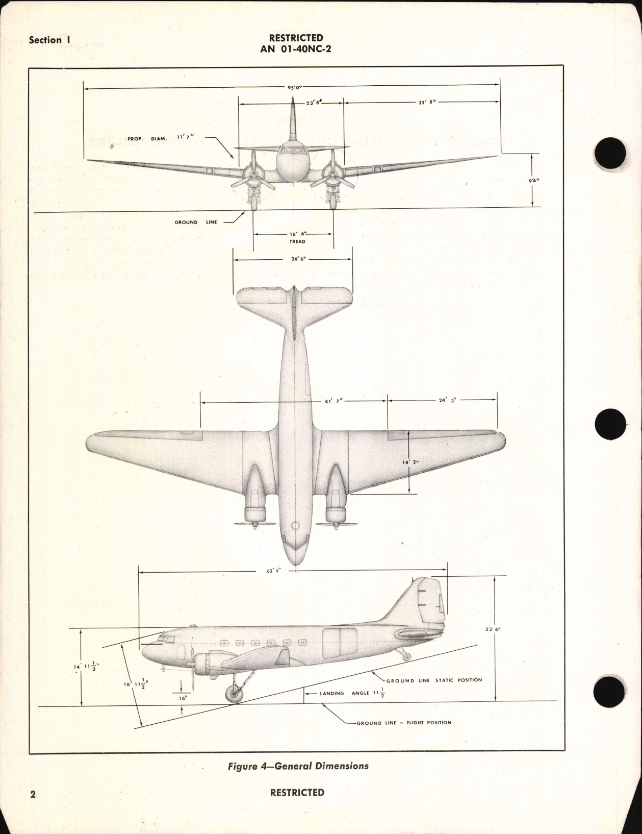 Sample page 8 from AirCorps Library document: Erection and Maintenance Instructions for C-47, C-47A, R4D-1, and R4D-5