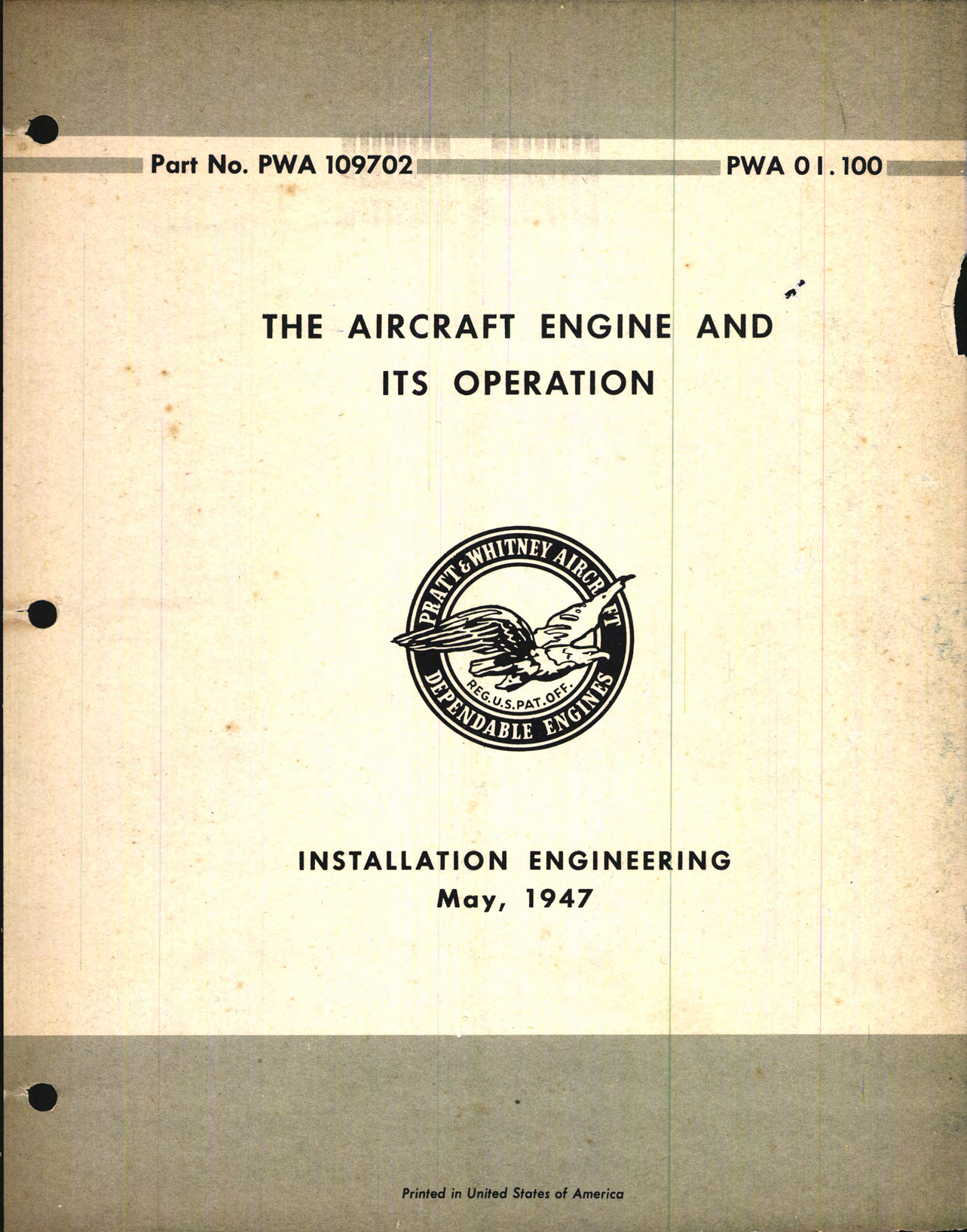 Sample page 1 from AirCorps Library document: The Aircraft engine and its Operation 