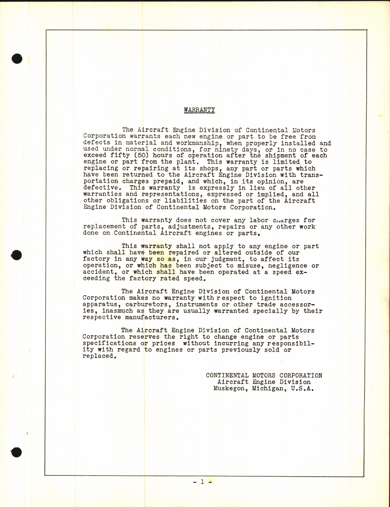 Sample page 3 from AirCorps Library document: Handbook of Overhaul Instructions for R670-4 Continental Aircraft Engines