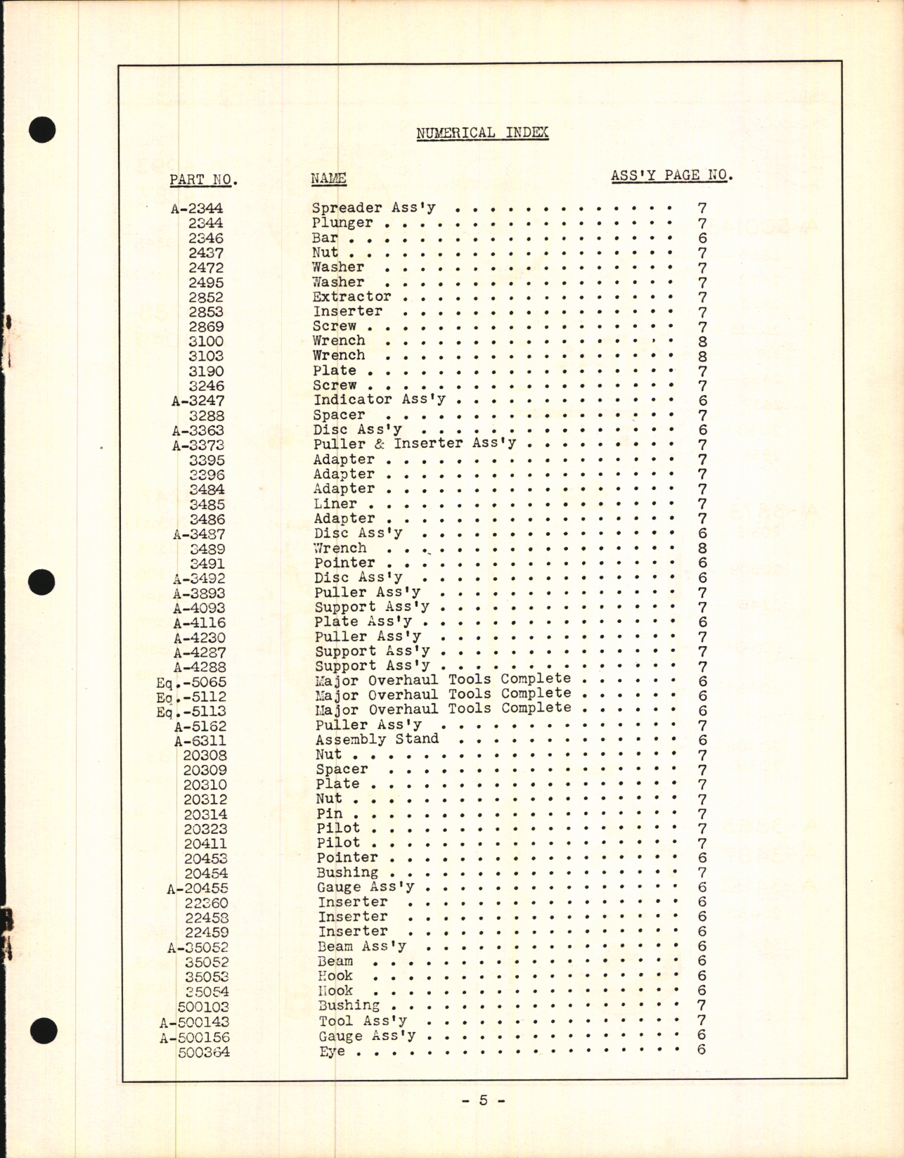 Sample page 7 from AirCorps Library document: Overhaul Instructions Catalog for all Continental R670 and W670 series Engines