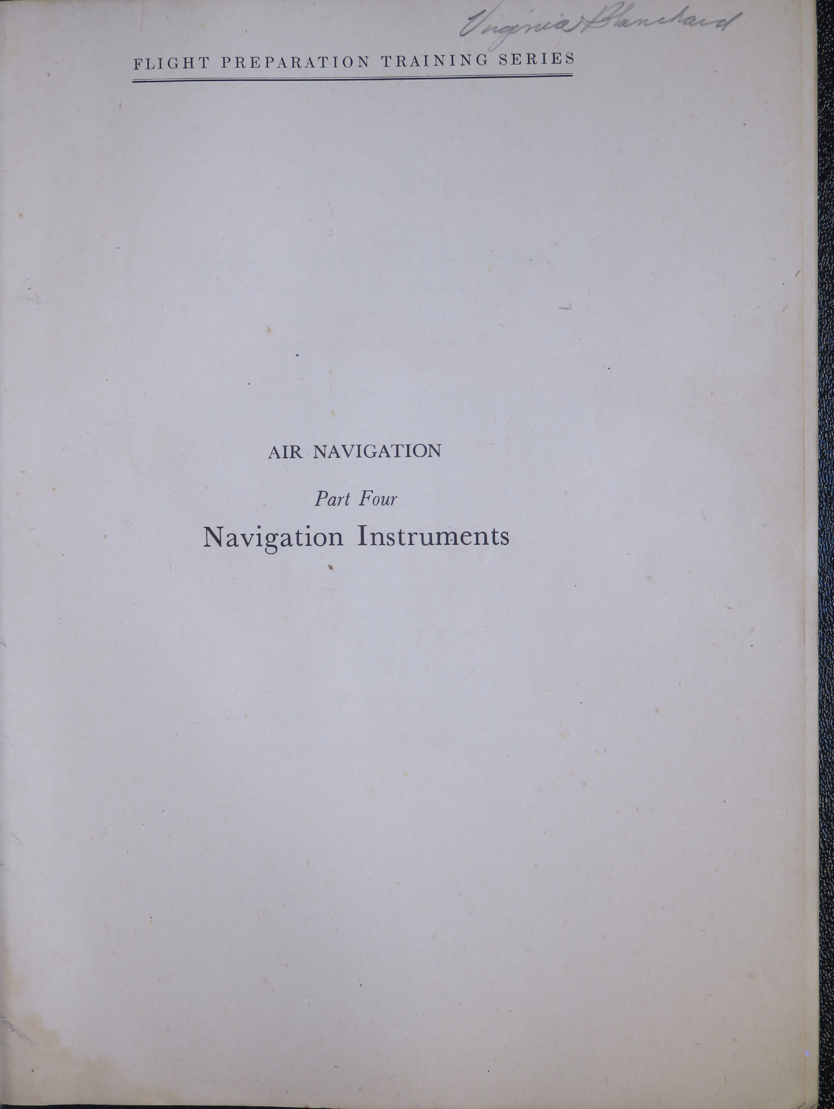 Sample page 3 from AirCorps Library document: Air Navigation Part Four: Navigation Instruments