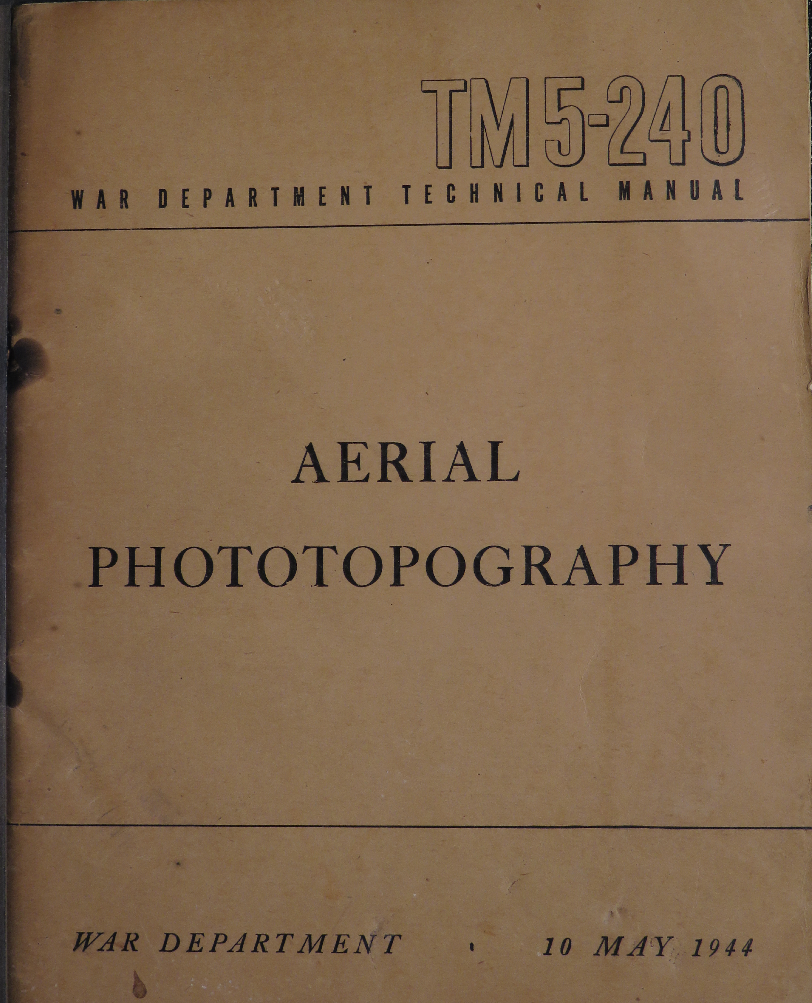 Sample page 1 from AirCorps Library document: Aerial Phototopography