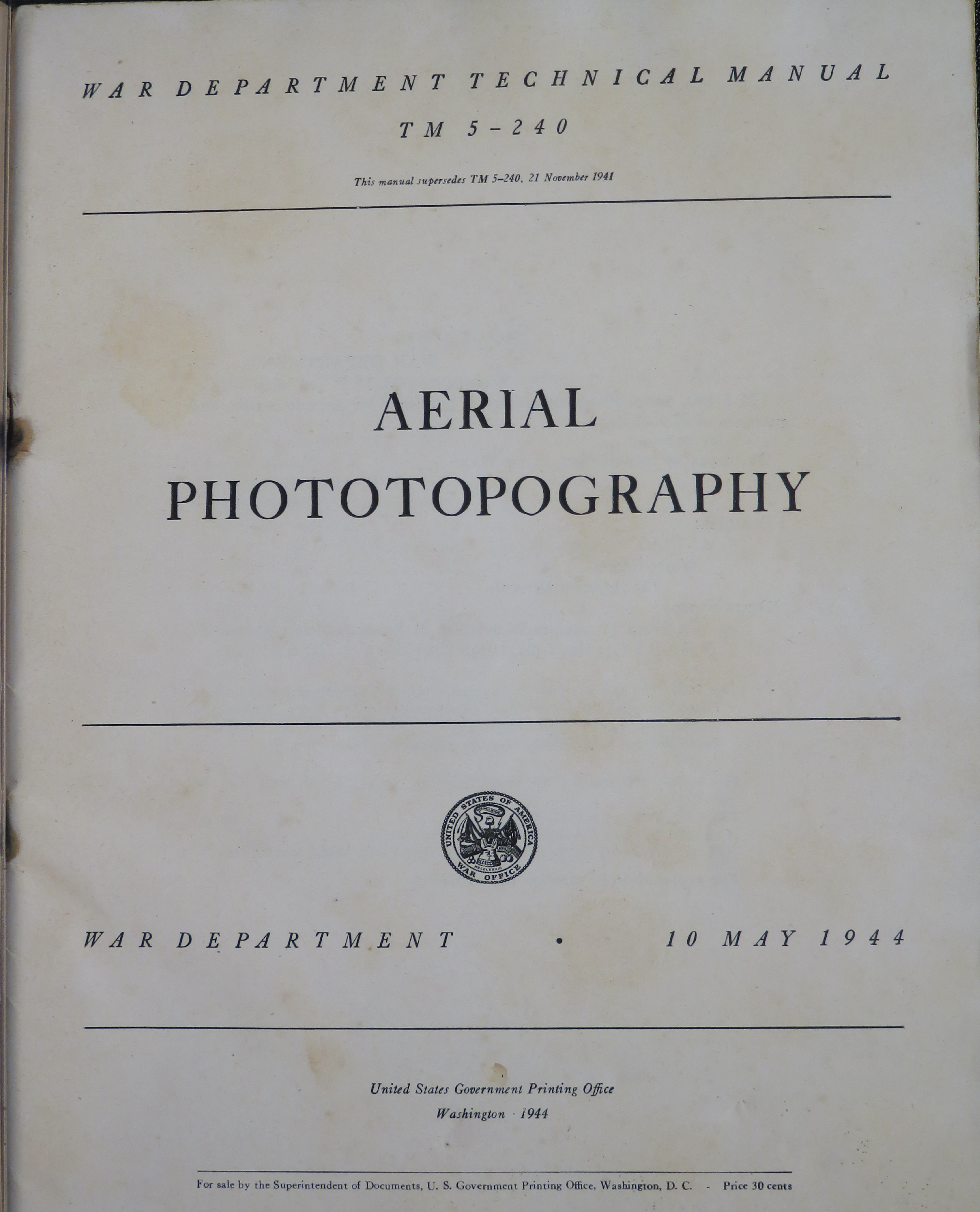 Sample page 3 from AirCorps Library document: Aerial Phototopography