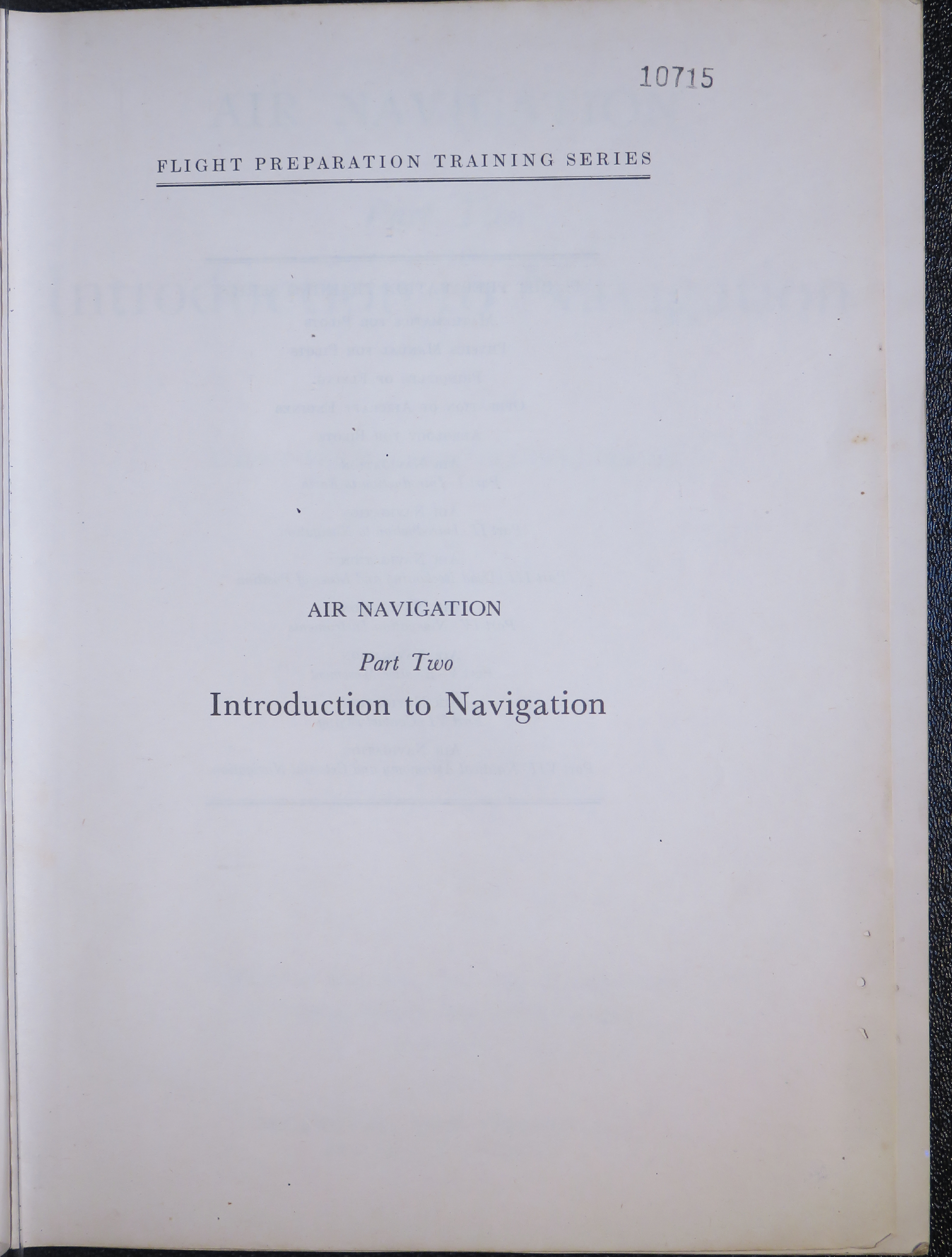 Sample page 3 from AirCorps Library document: Air Navigation Part Two: Introduction to Navigation