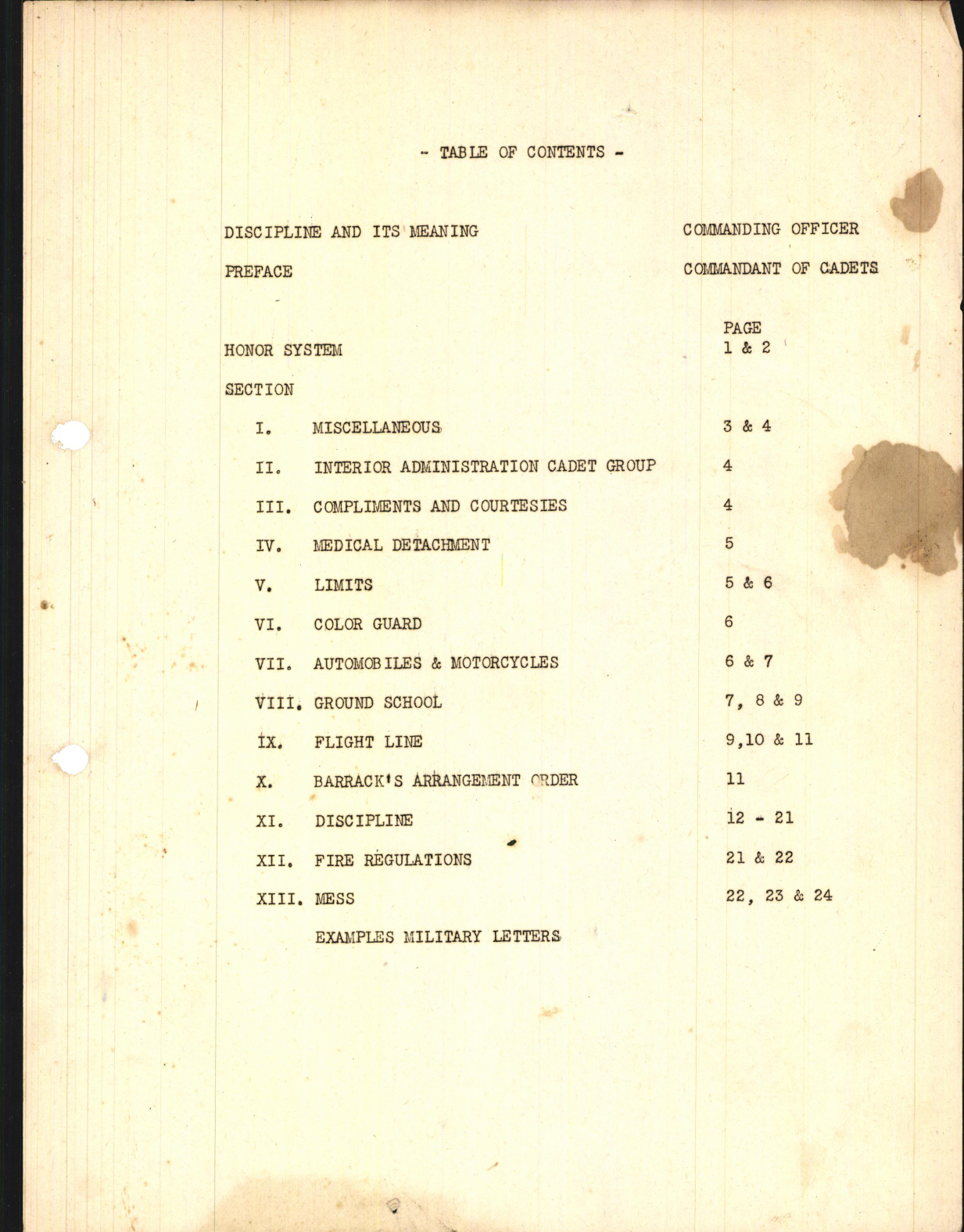 Sample page 3 from AirCorps Library document: Aviation cadet; Orders and Regulations
