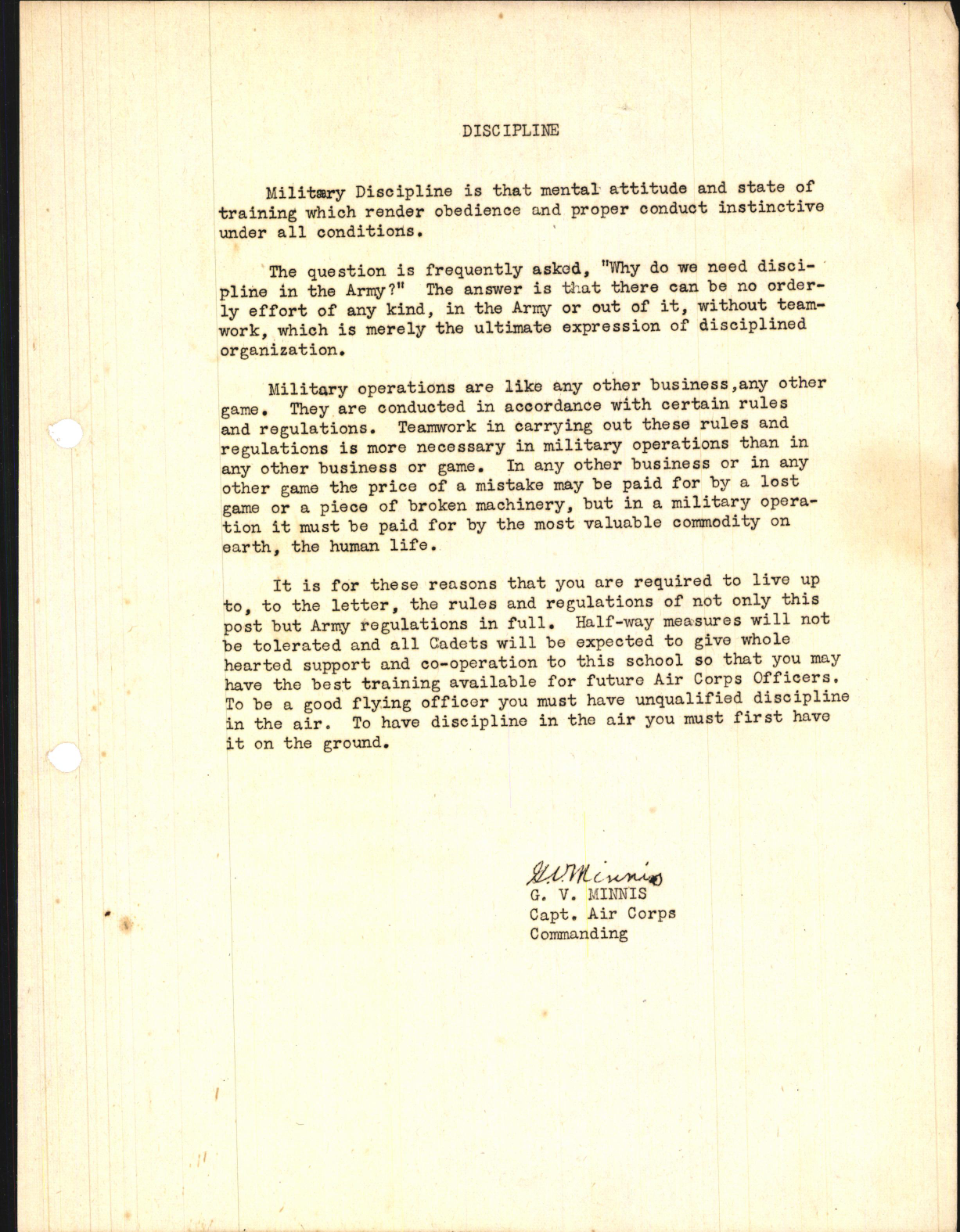 Sample page 5 from AirCorps Library document: Aviation cadet; Orders and Regulations