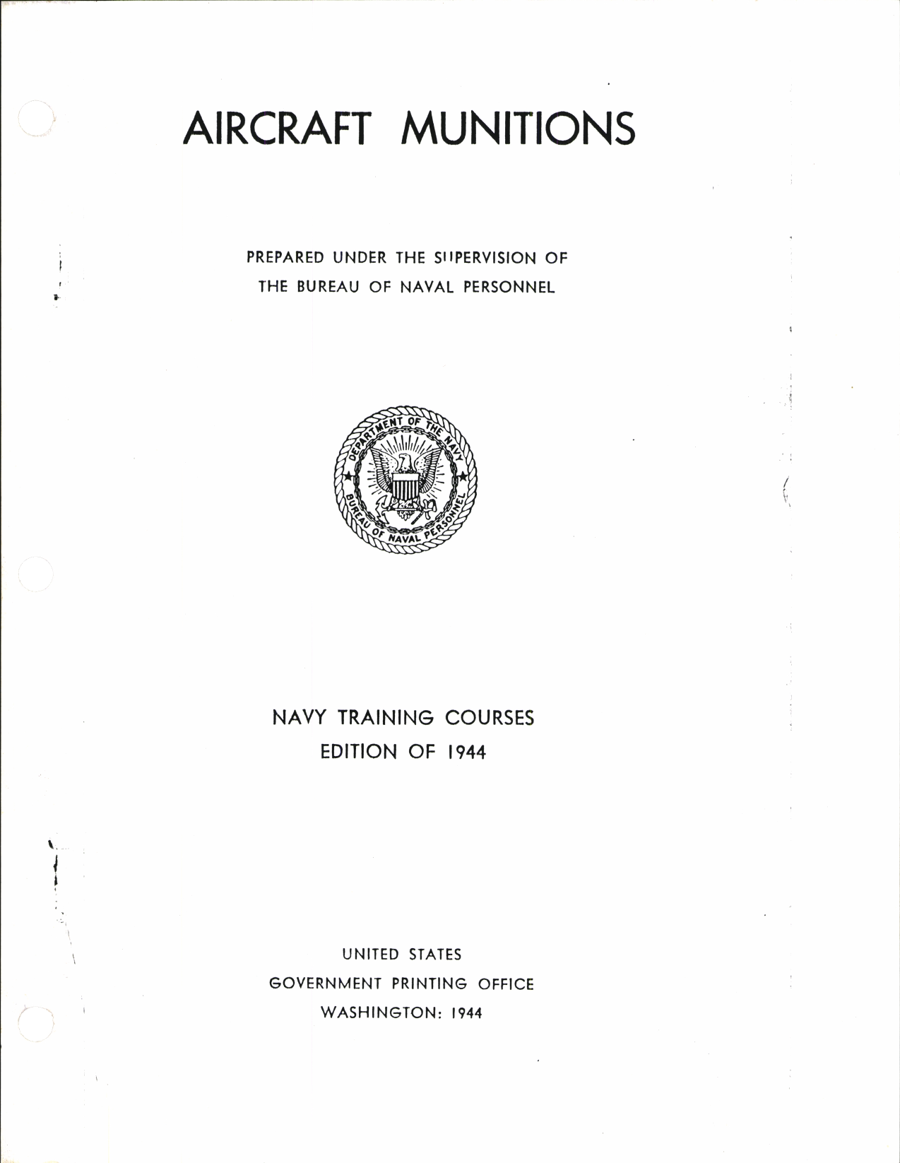 Sample page 1 from AirCorps Library document: Aircraft Munitions