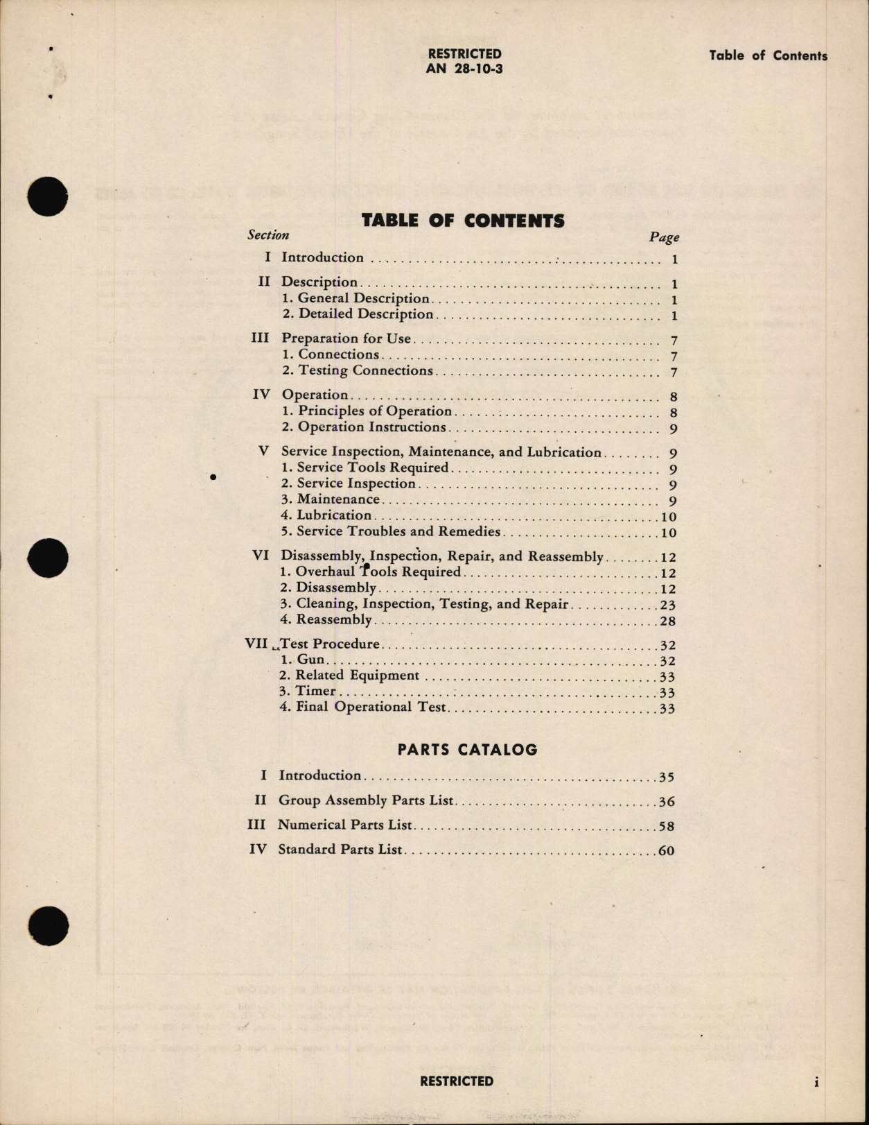 Sample page 3 from AirCorps Library document: Handbook of Instructions with Parts Catalog for Aerial Gunnery trainer Type E-11