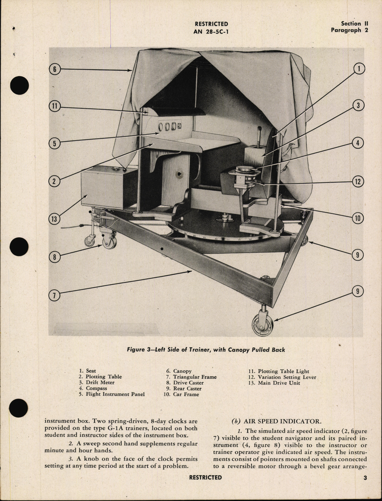 Sample page 7 from AirCorps Library document: Handbook of Instructions with Parts Catalog for Navigation Dead Reckoning Trainer