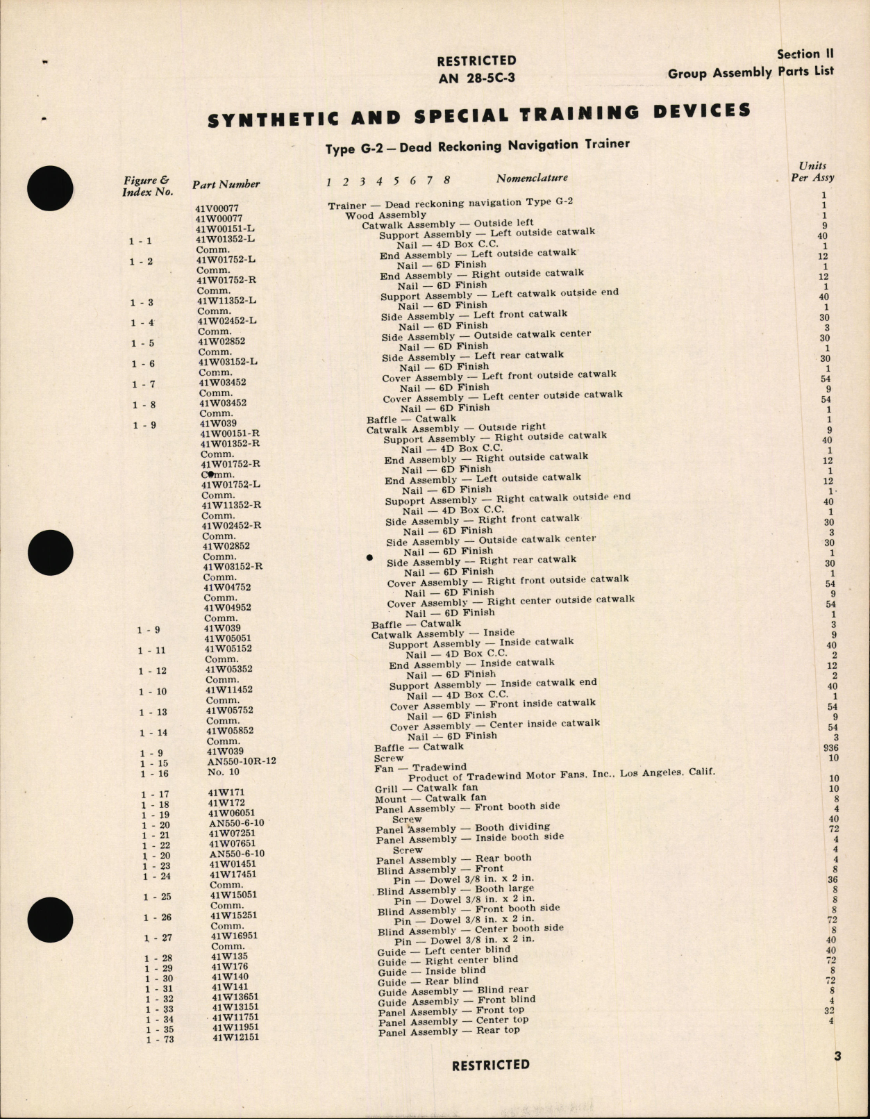 Sample page 7 from AirCorps Library document: Parts Catalog for Dead Reckoning Navigation Trainer Type G-2
