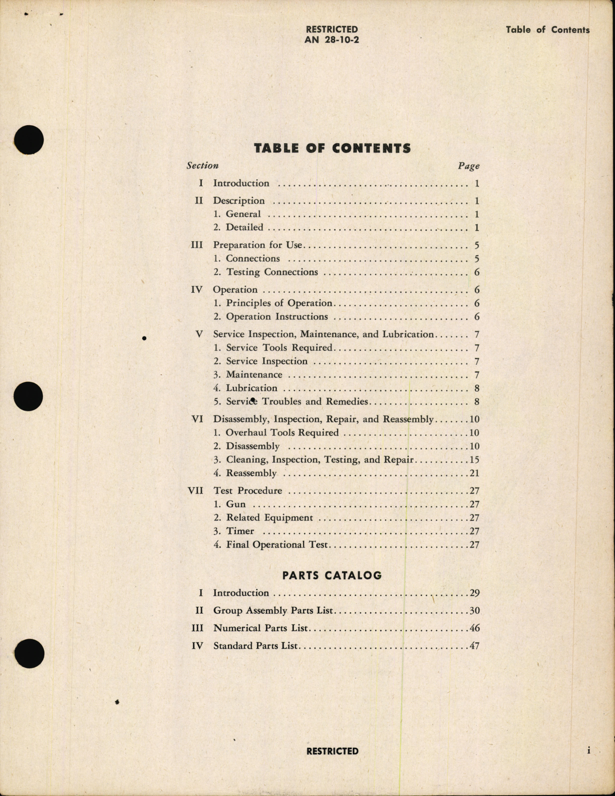 Sample page 3 from AirCorps Library document: Handbook of Instructions with Parts Catalog for Aerial Gunnery trainer Type E-10