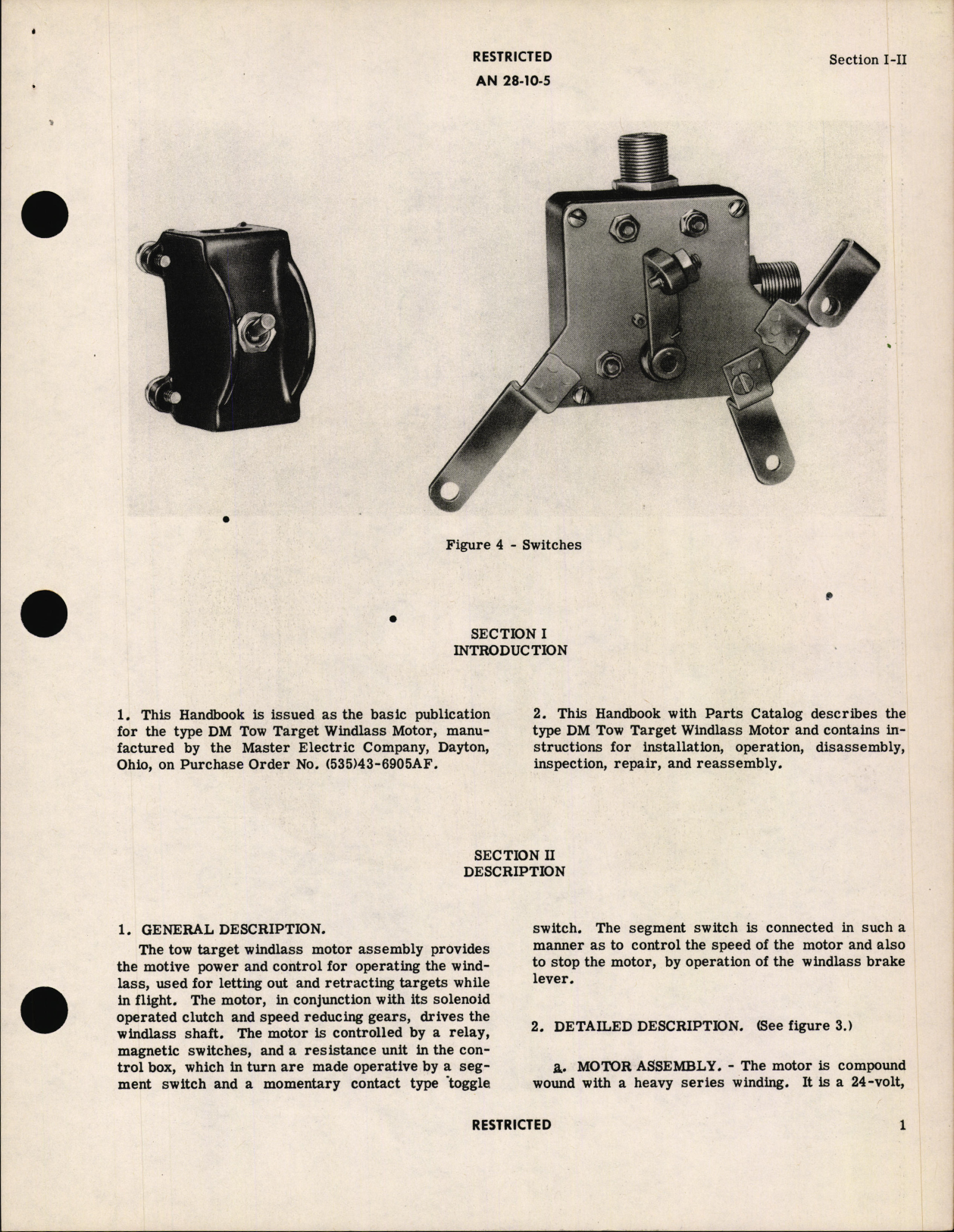 Sample page 7 from AirCorps Library document: Handbook of Instructions with Parts Catalog for Tow Target Windlass Motor Type DM