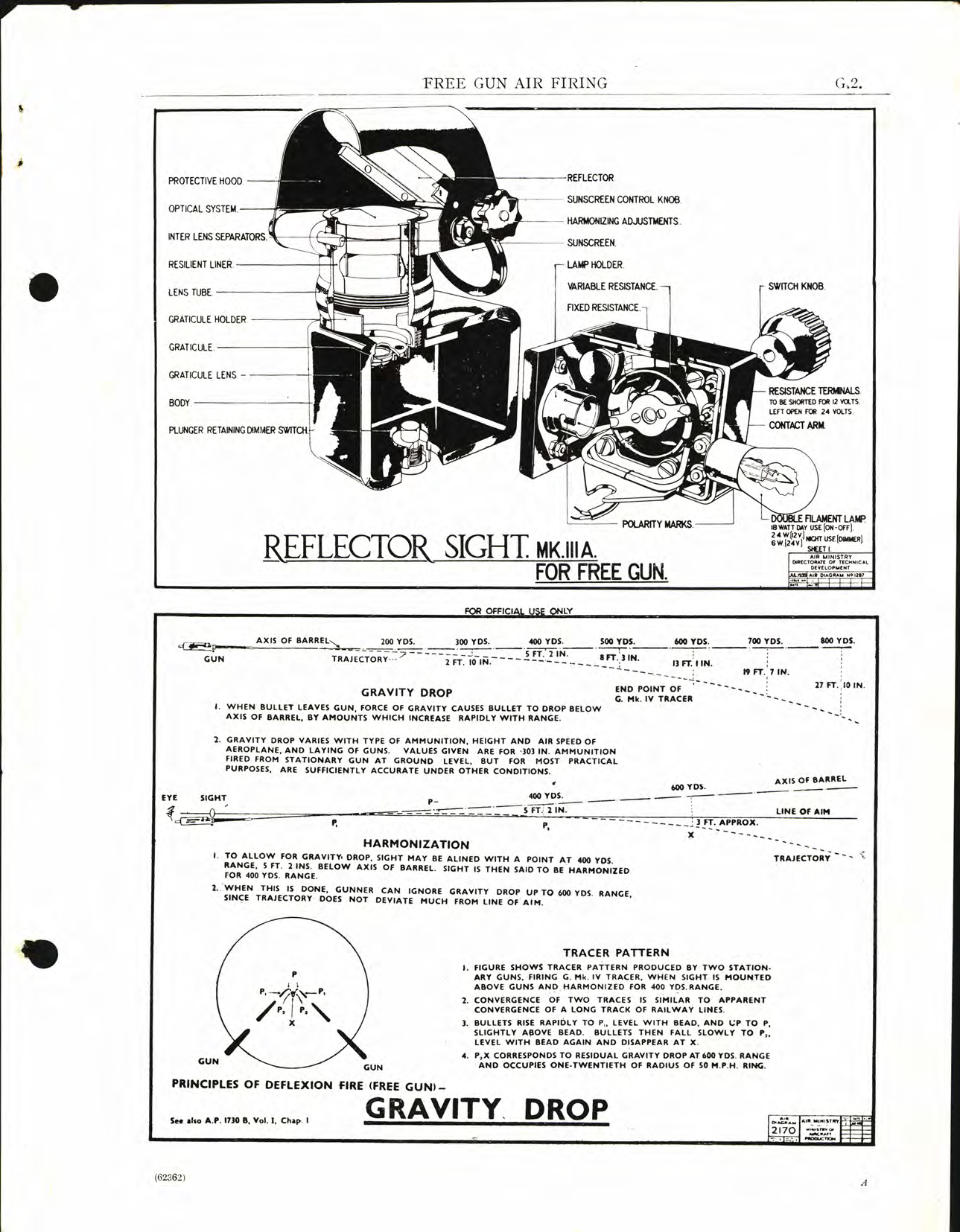 Sample page 3 from AirCorps Library document: Armament; Free Gun Air Firing, Notes for Students