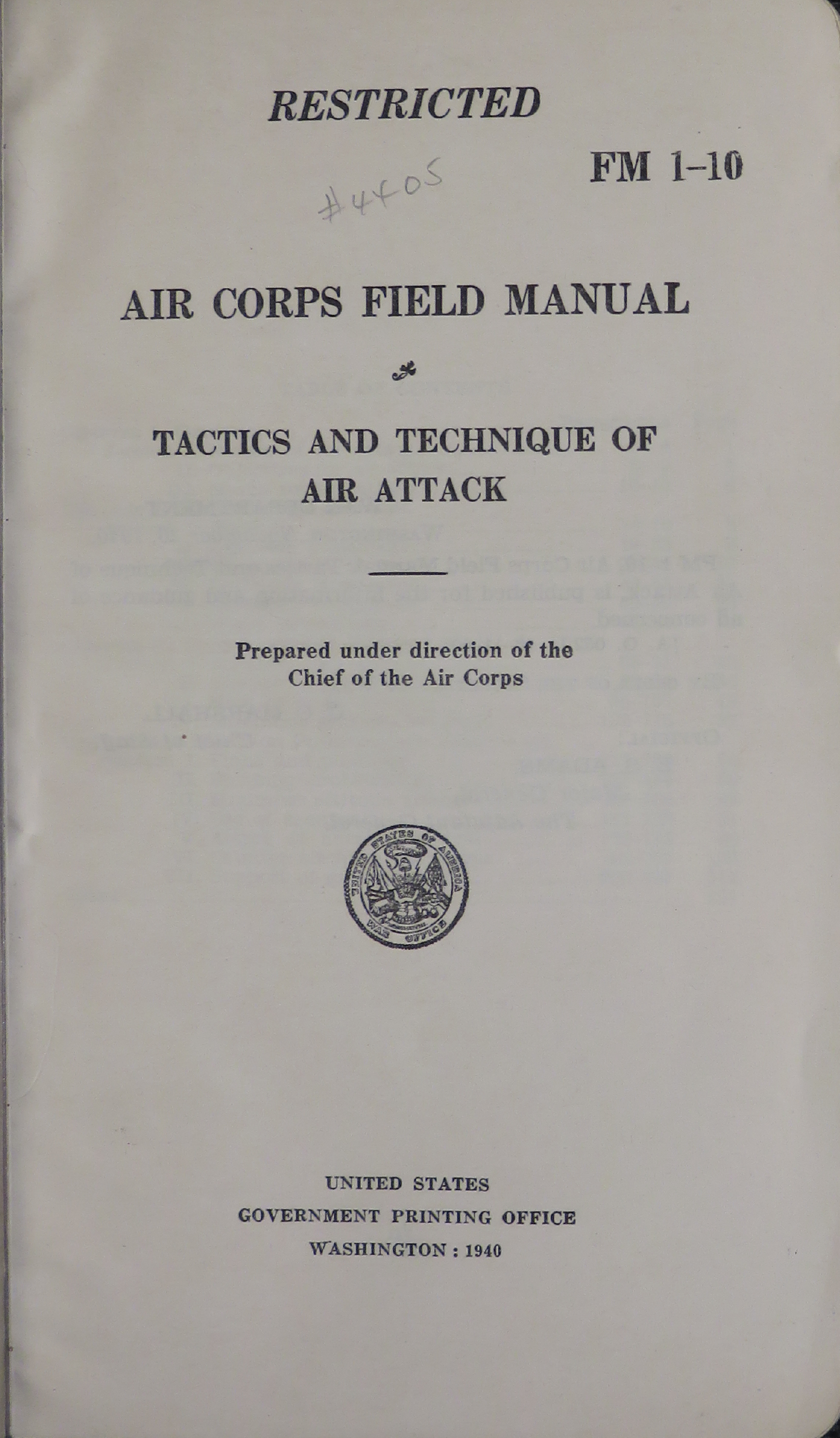 Sample page 3 from AirCorps Library document: Air Corps Field Manual for Tactics and Technique of air Attack