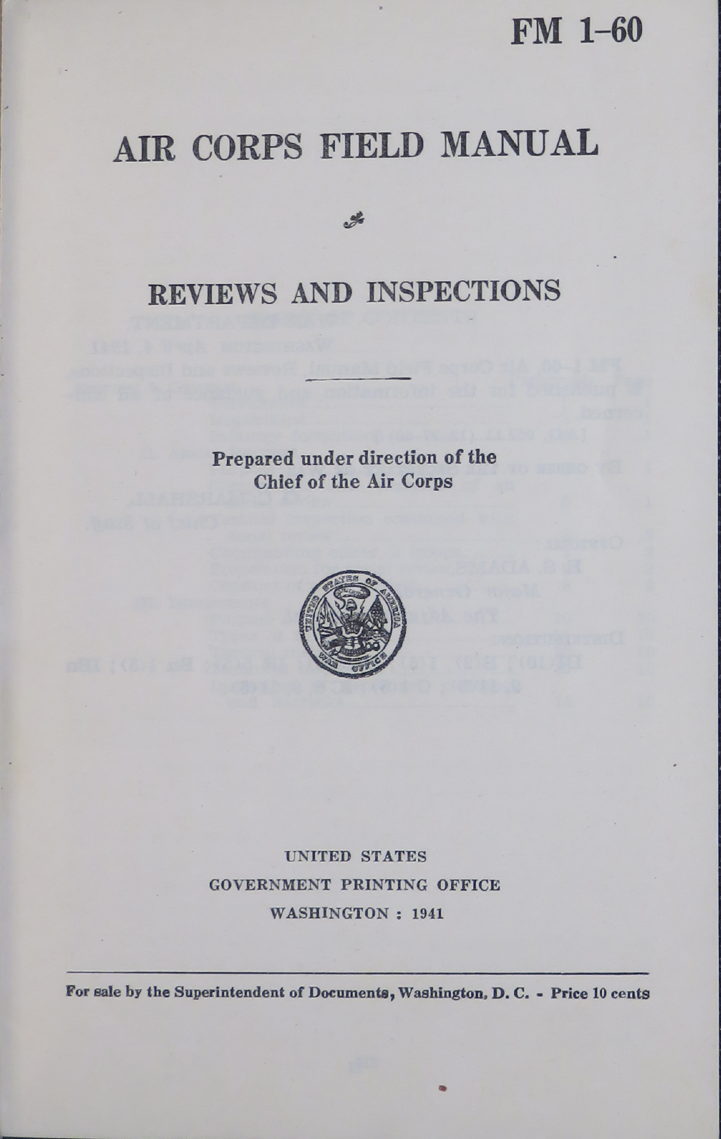 Sample page 3 from AirCorps Library document: Air Corps Field Manuals for Reviews and Inspections