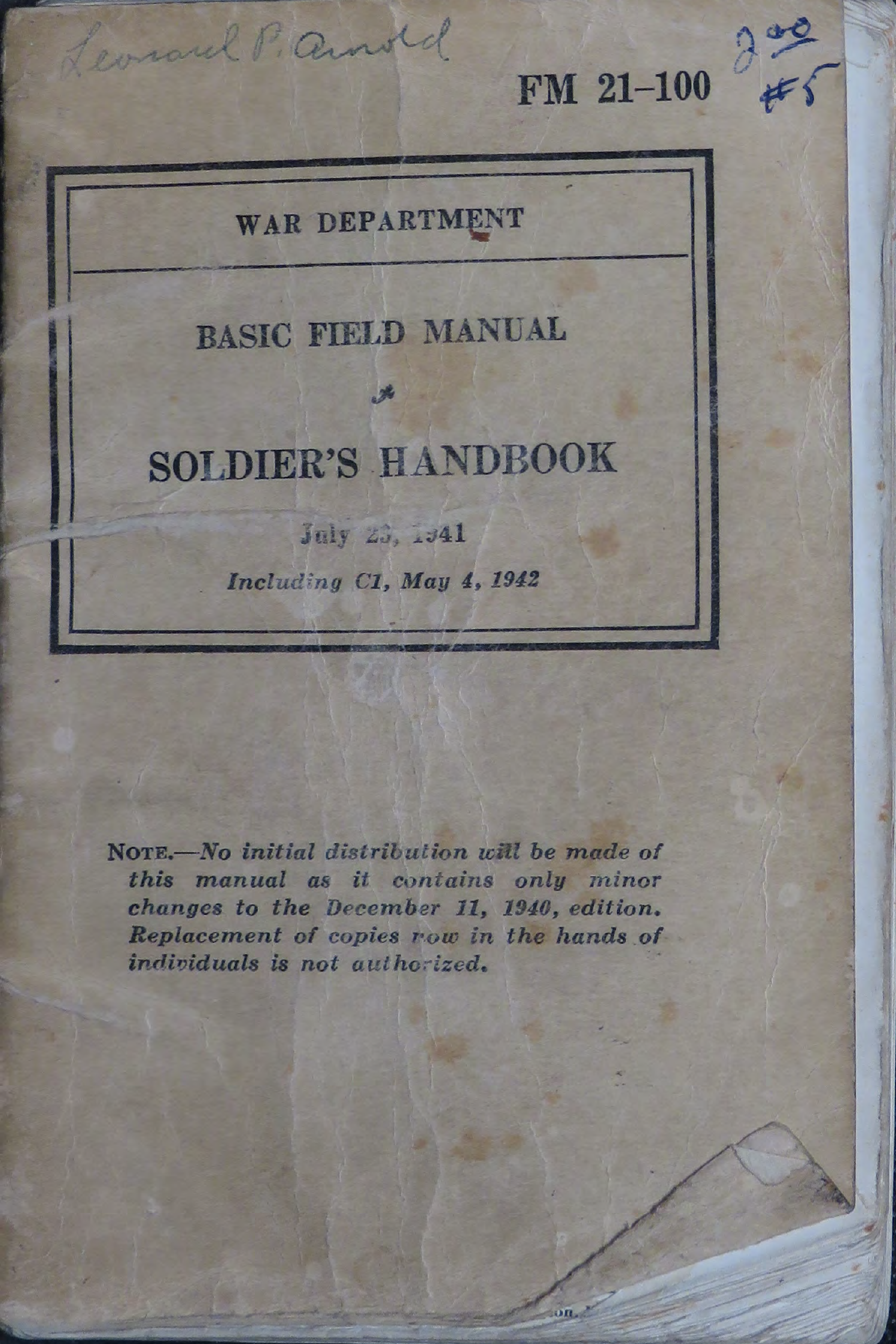 Sample page 1 from AirCorps Library document: Basic Field Manual for Soldier's Handbook