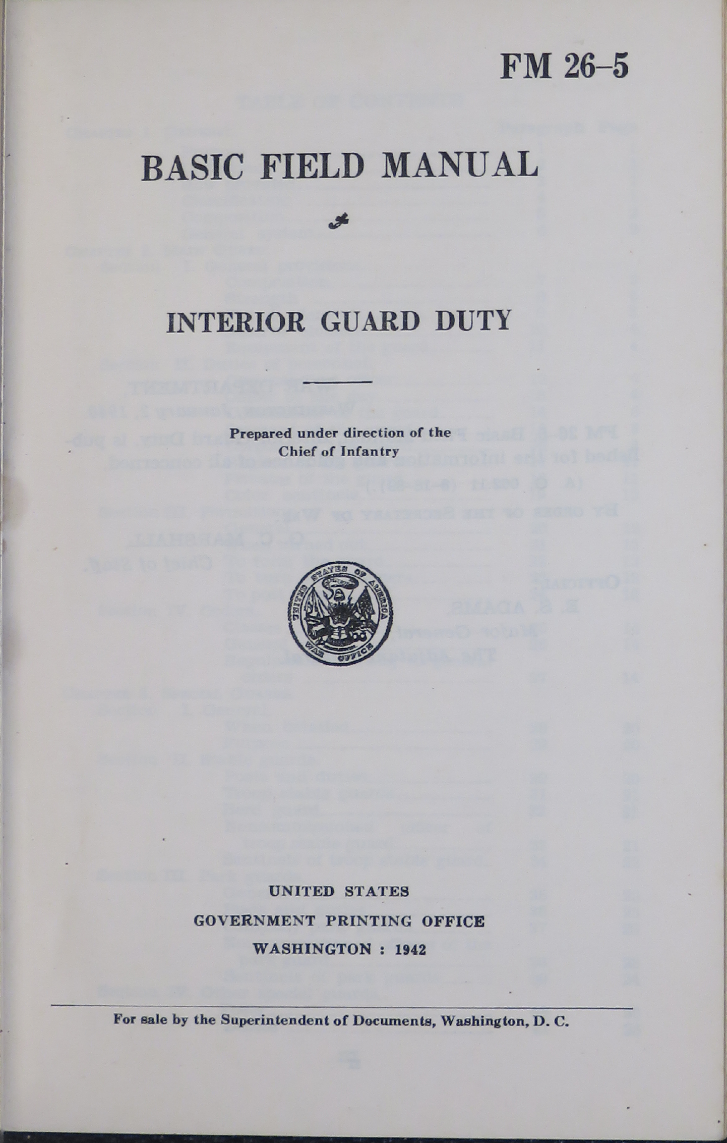 Sample page 3 from AirCorps Library document: Basic Field Manual for Interior Guard Duty