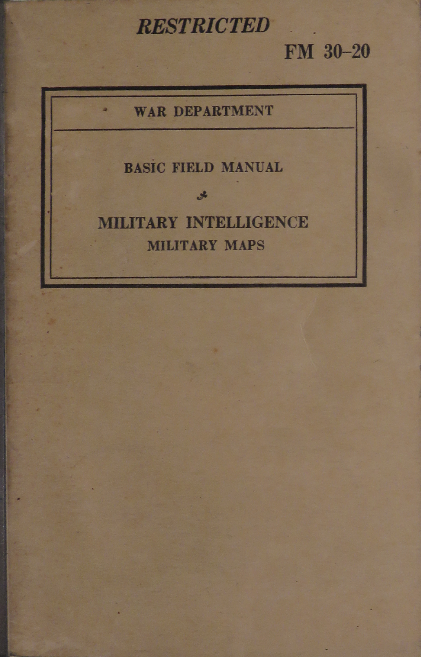 Sample page 1 from AirCorps Library document: Basic Field Manual for Military Intelligence Military Maps