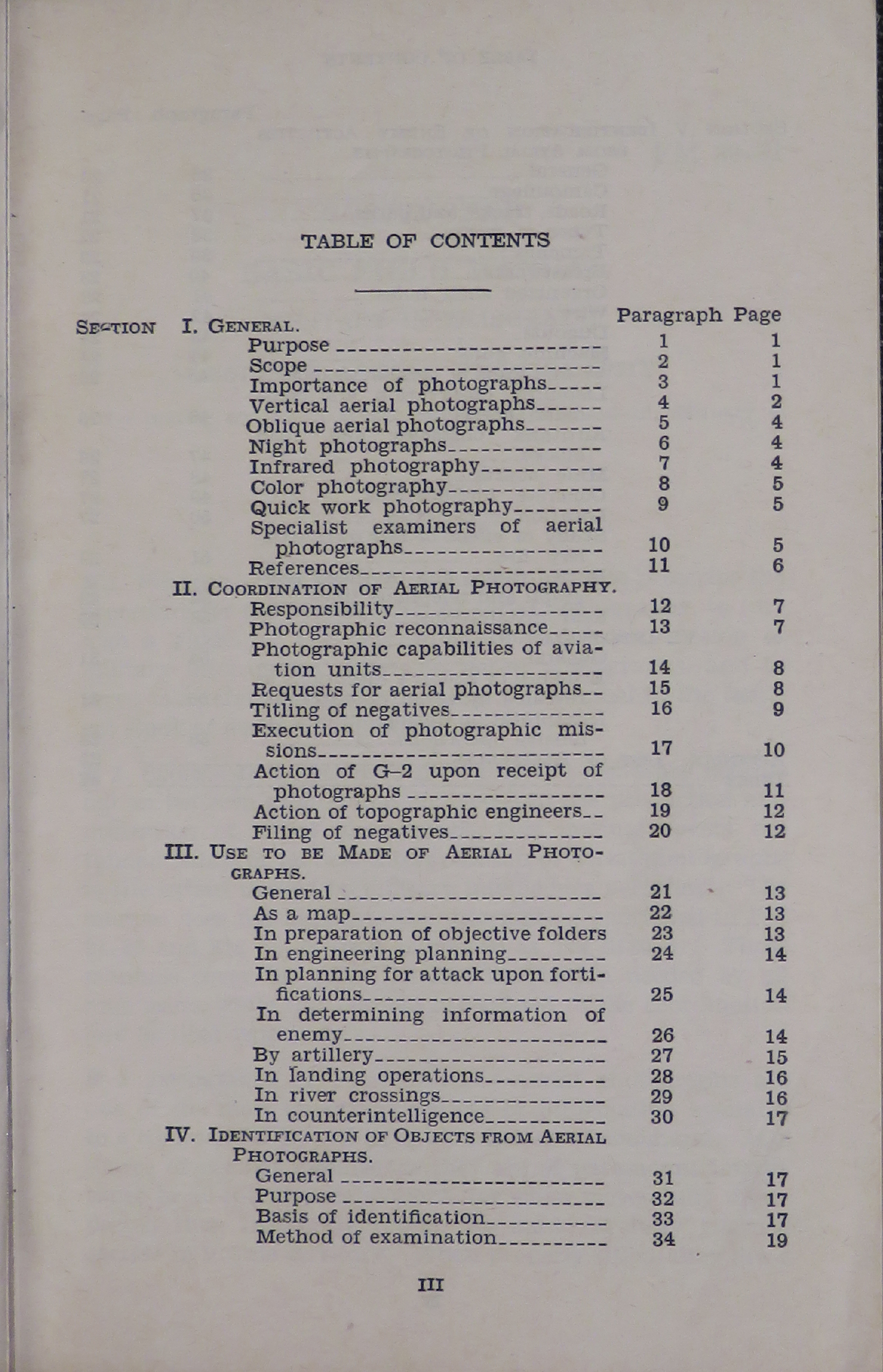 Sample page 7 from AirCorps Library document: Basic Field Manual for Military Intelligence Role of Aerial Photography