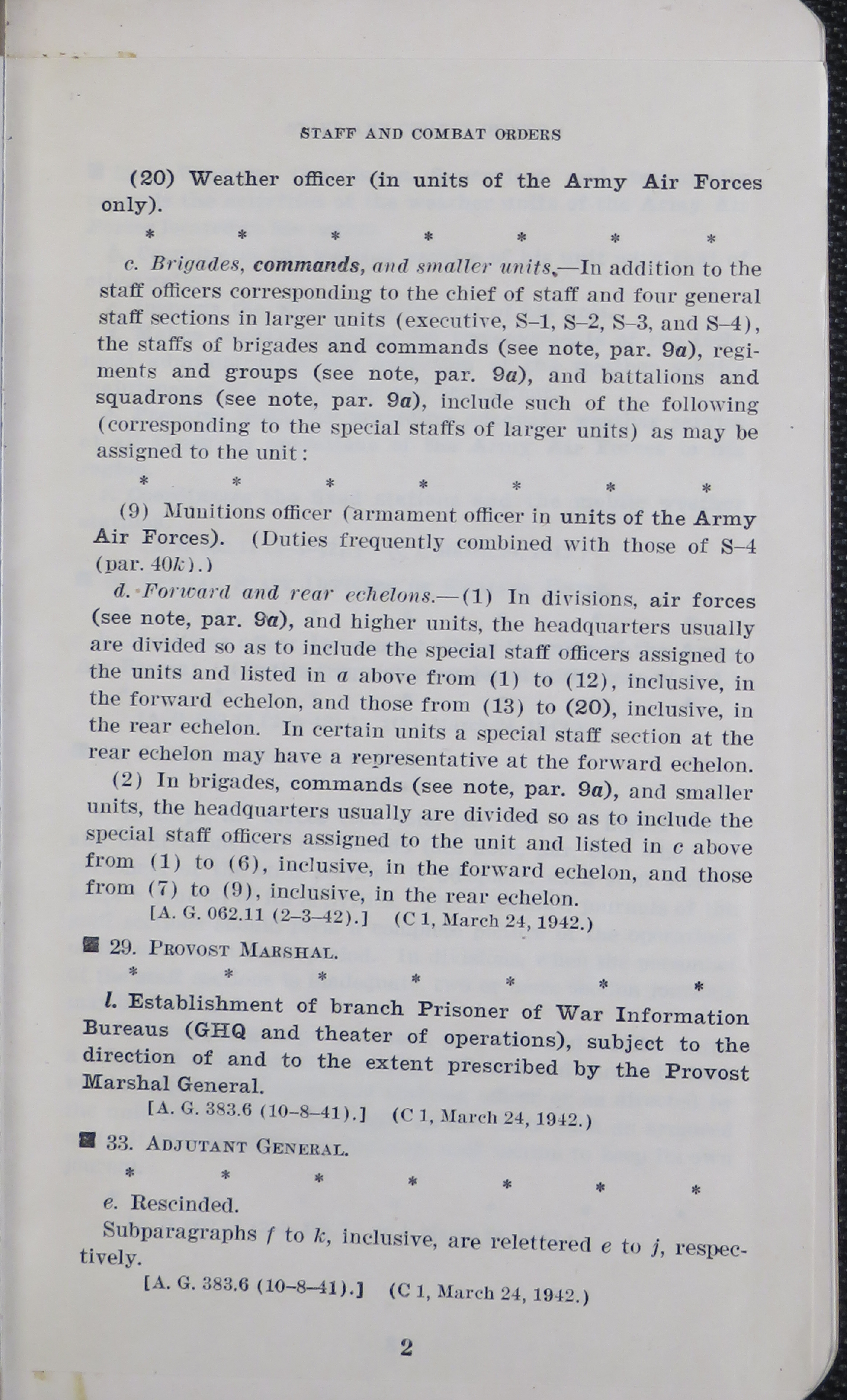 Sample page 5 from AirCorps Library document: Staff Officers' Field Manual: The Staff and Combat Orders
