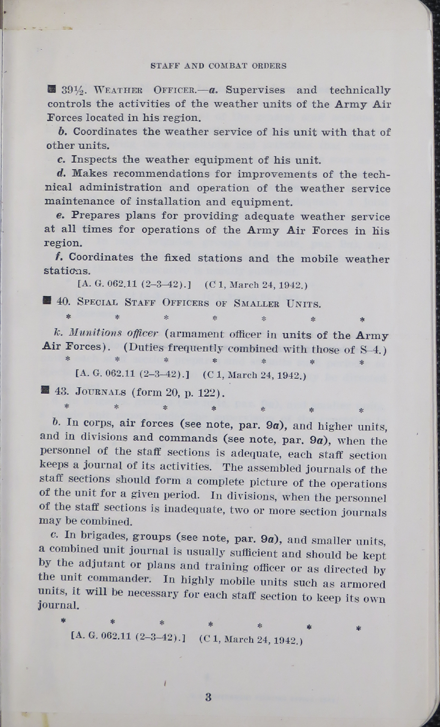 Sample page 7 from AirCorps Library document: Staff Officers' Field Manual: The Staff and Combat Orders