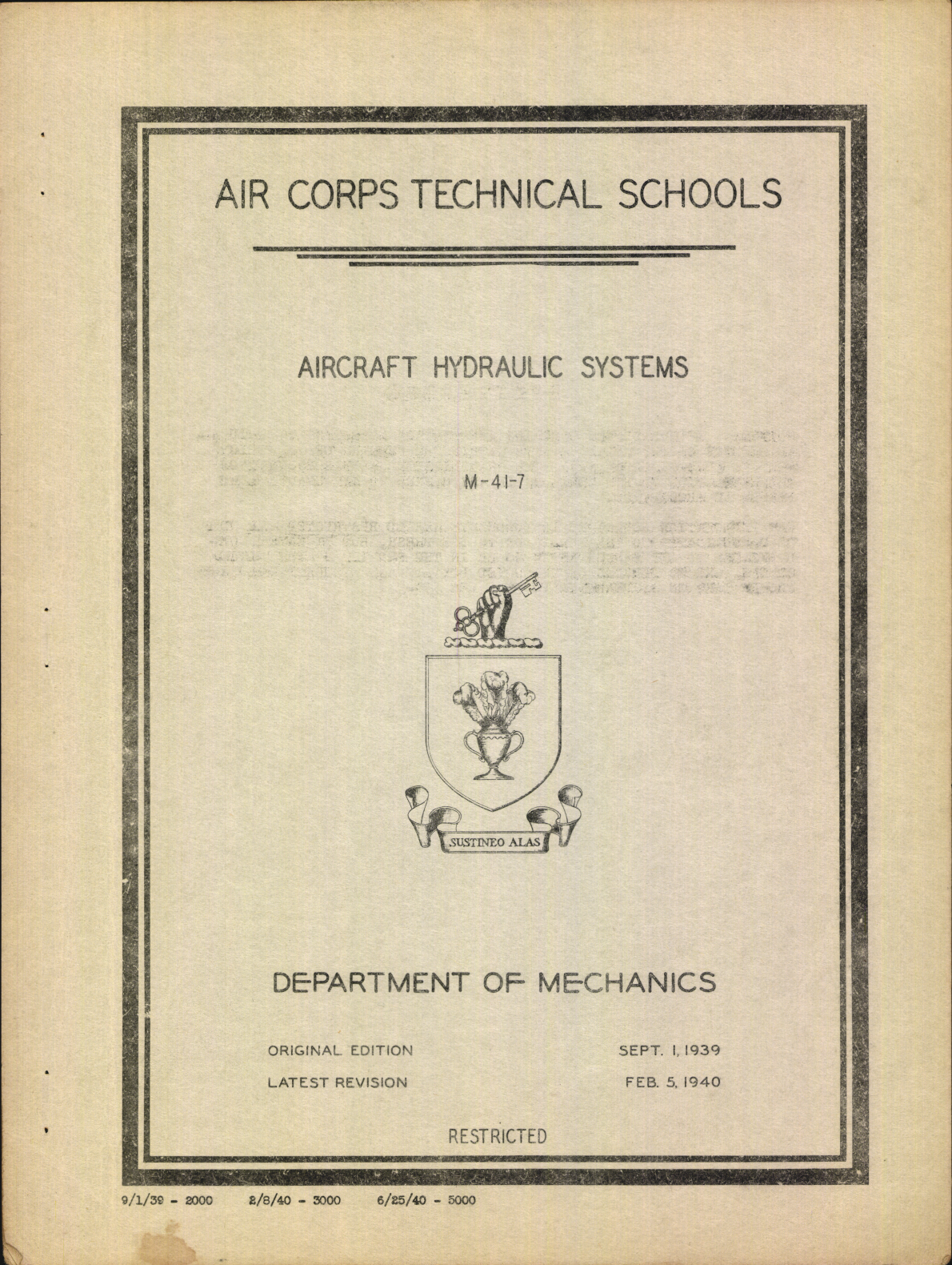 Sample page 3 from AirCorps Library document: Air Corps Technical Schools; Aircraft Hydraulic Systems