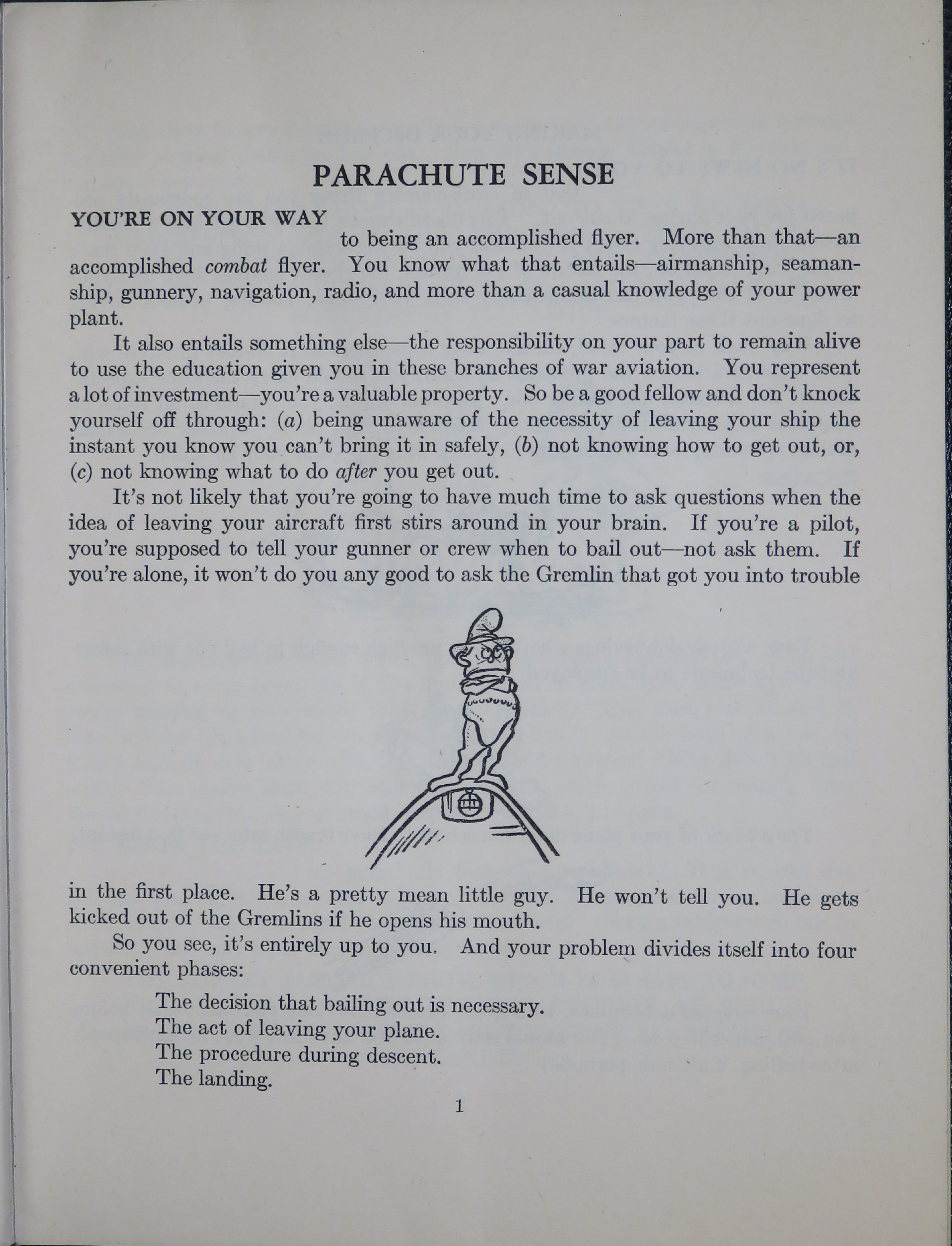 Sample page 7 from AirCorps Library document: Parachute Sense