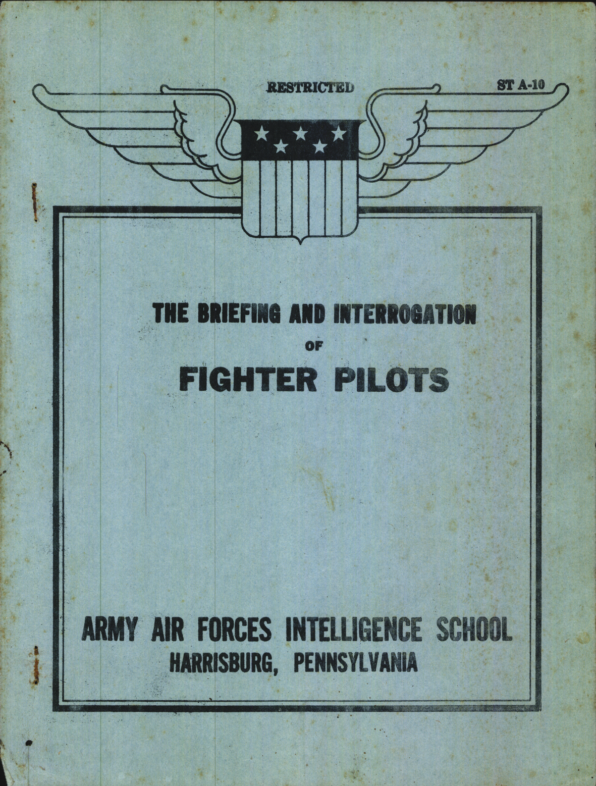 Sample page 1 from AirCorps Library document: The Briefing and Interrogation of Fighter Pilots
